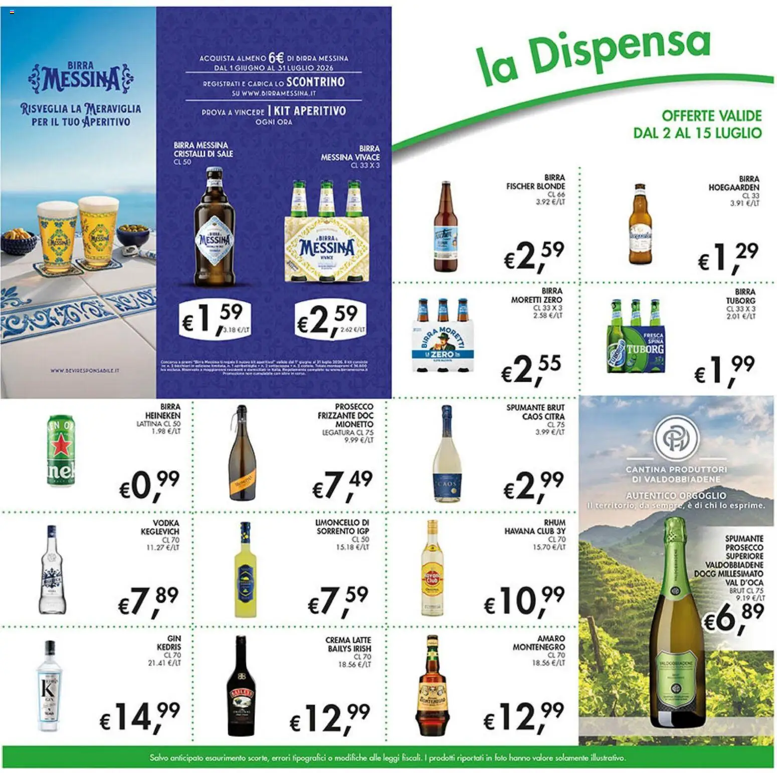Volantino Coal del 02/07/2026 | Pagina: 15 | Prodotti: Crema, Latte, Heineken, Aperitivo