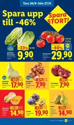 Päron, Sort: Conference, Ursprung: Nederländerna, 1 kg - Förhandsvisning av reklamblad från butik Lidl aktuell från 21/09/2026 | Sida: 25