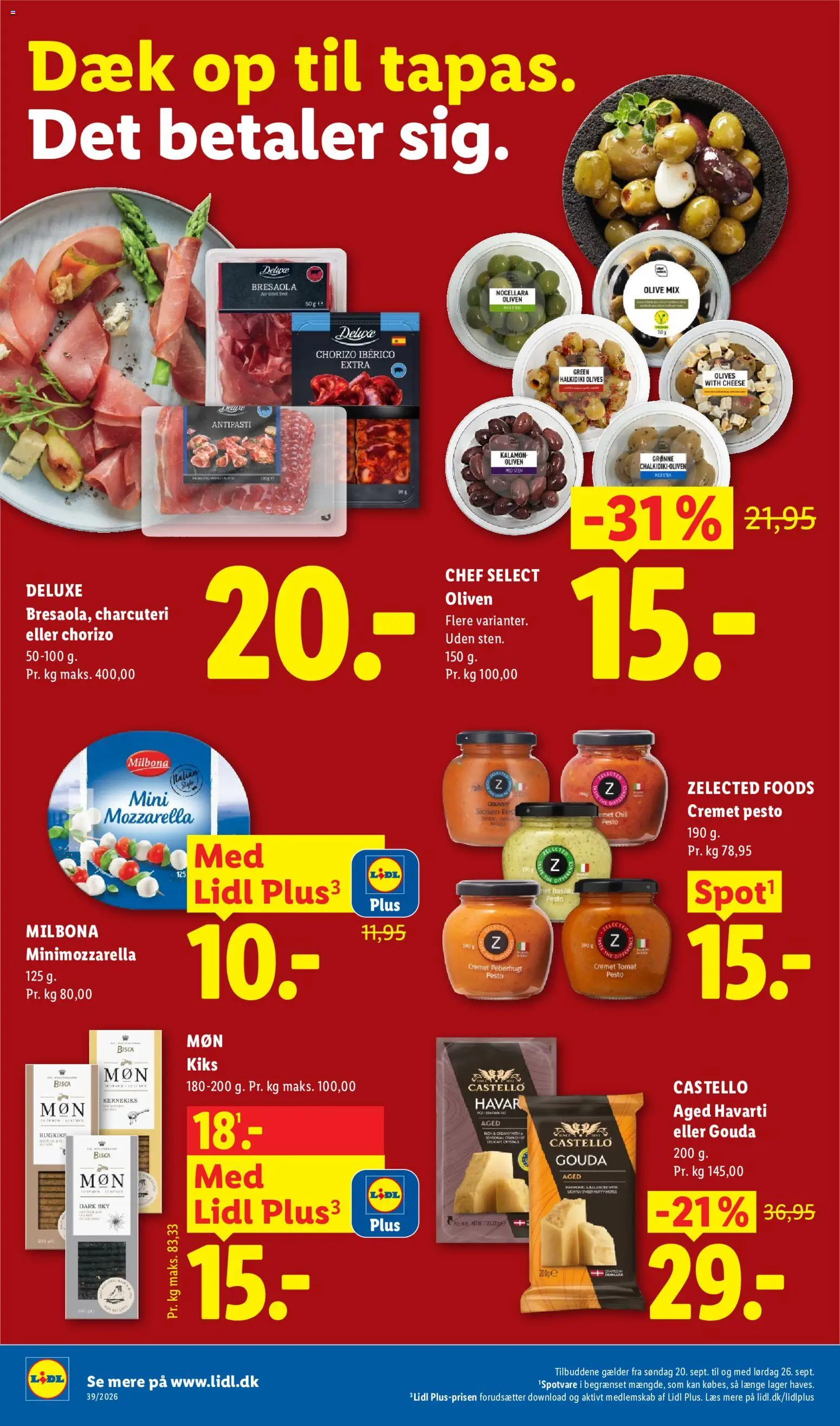Lidl tilbudsavis – gyldig fra 20/09/2026 | Side: 11 | Produkter: Chili, Kiks, Mozzarella, Peberfrugt