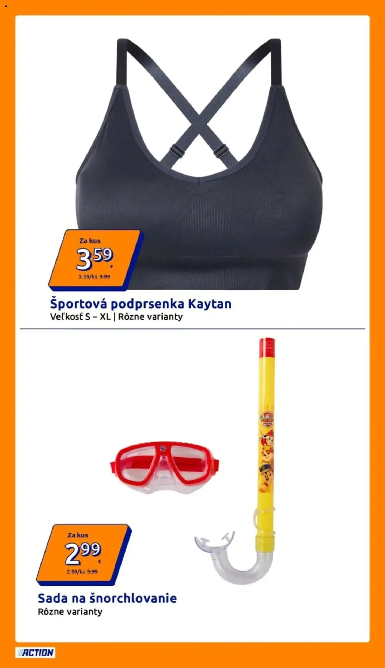 Nové Action akcie – leták je platný od 10.06.2026 | Strana: 19 | Produkty: Podprsenka