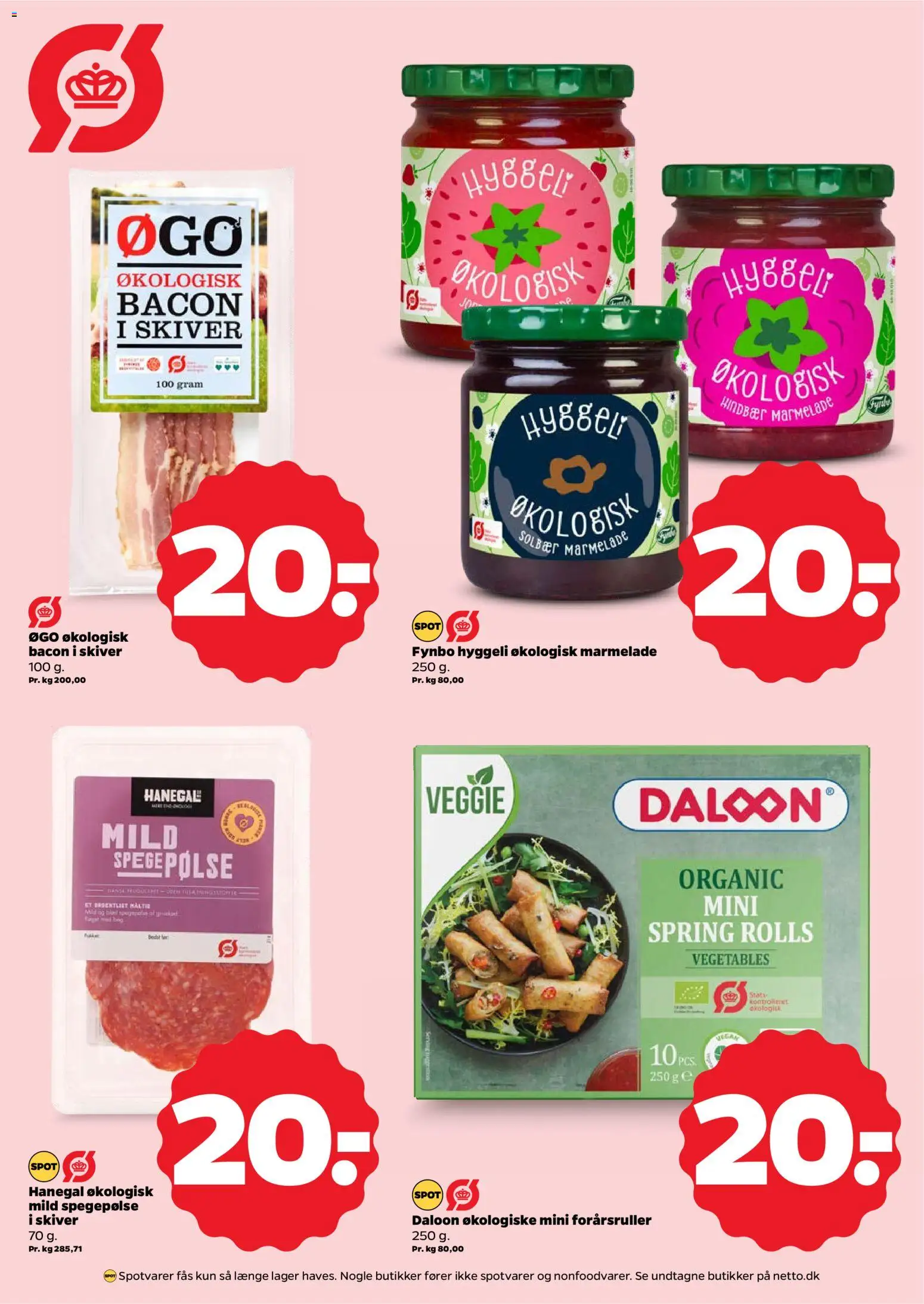 Netto tilbudsavis – gyldig fra 18.04.2026 | Side: 10 | Produkter: Salami, Spegepølse, Bacon, Marmelade