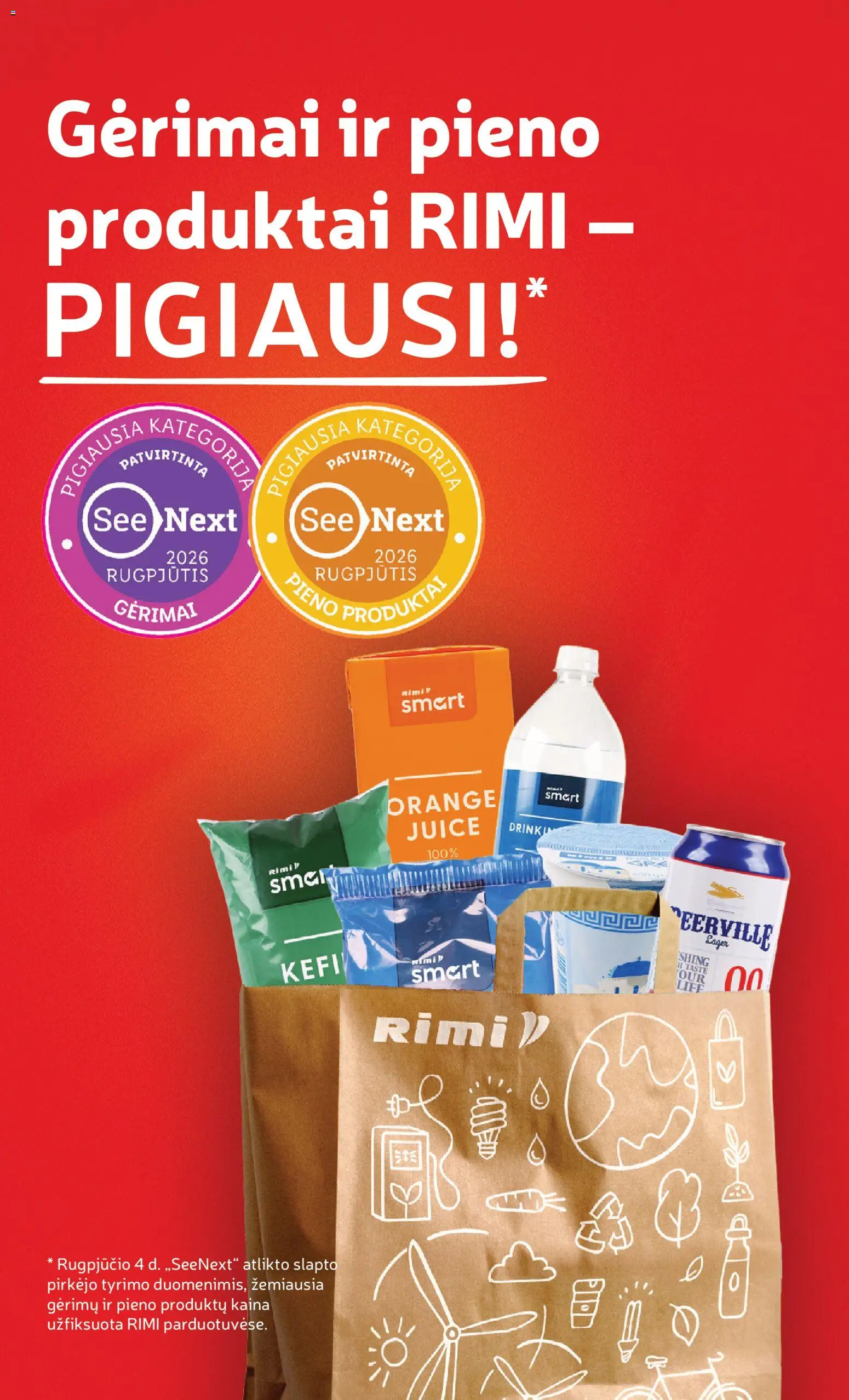 Rimi akcijos nuo 2026.08.18 | Puslapis: 16 | Prekių: Pieno produktai