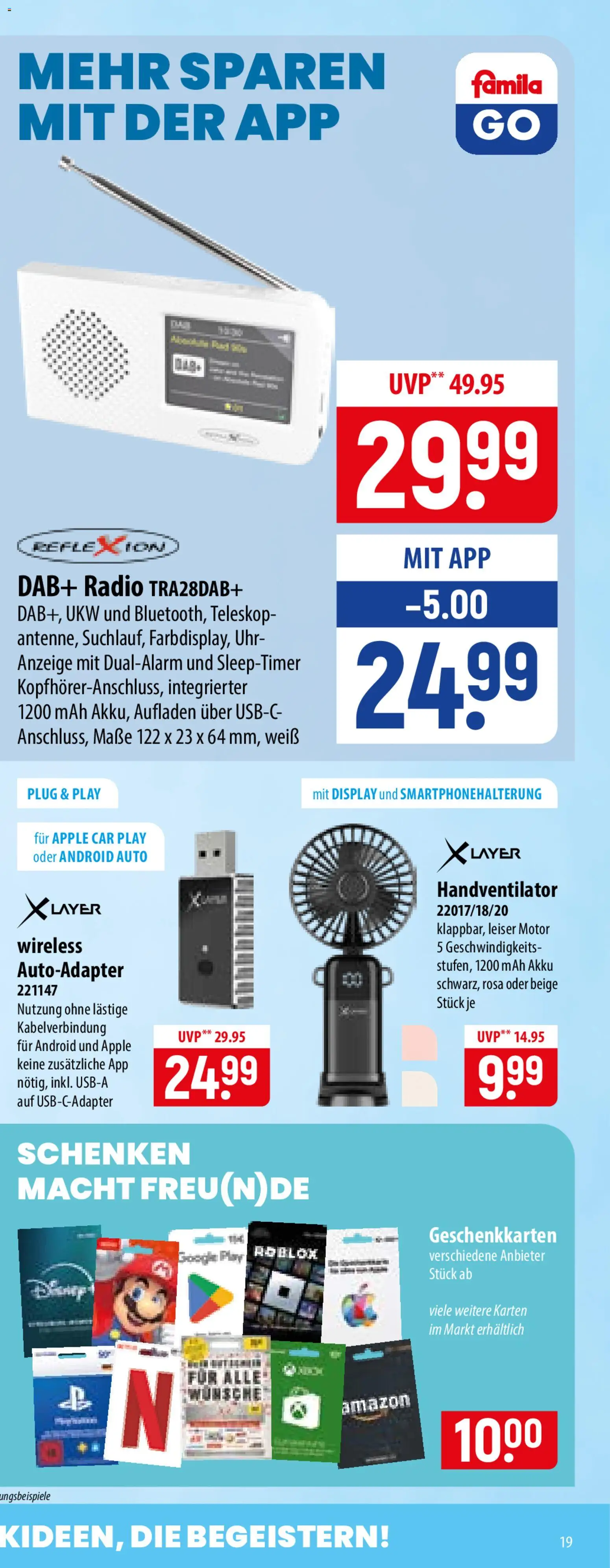 Famila Prospekt – gültig ab 13.07.2026 | Seite: 37 | Produkte: Apple, Uhr, Radio