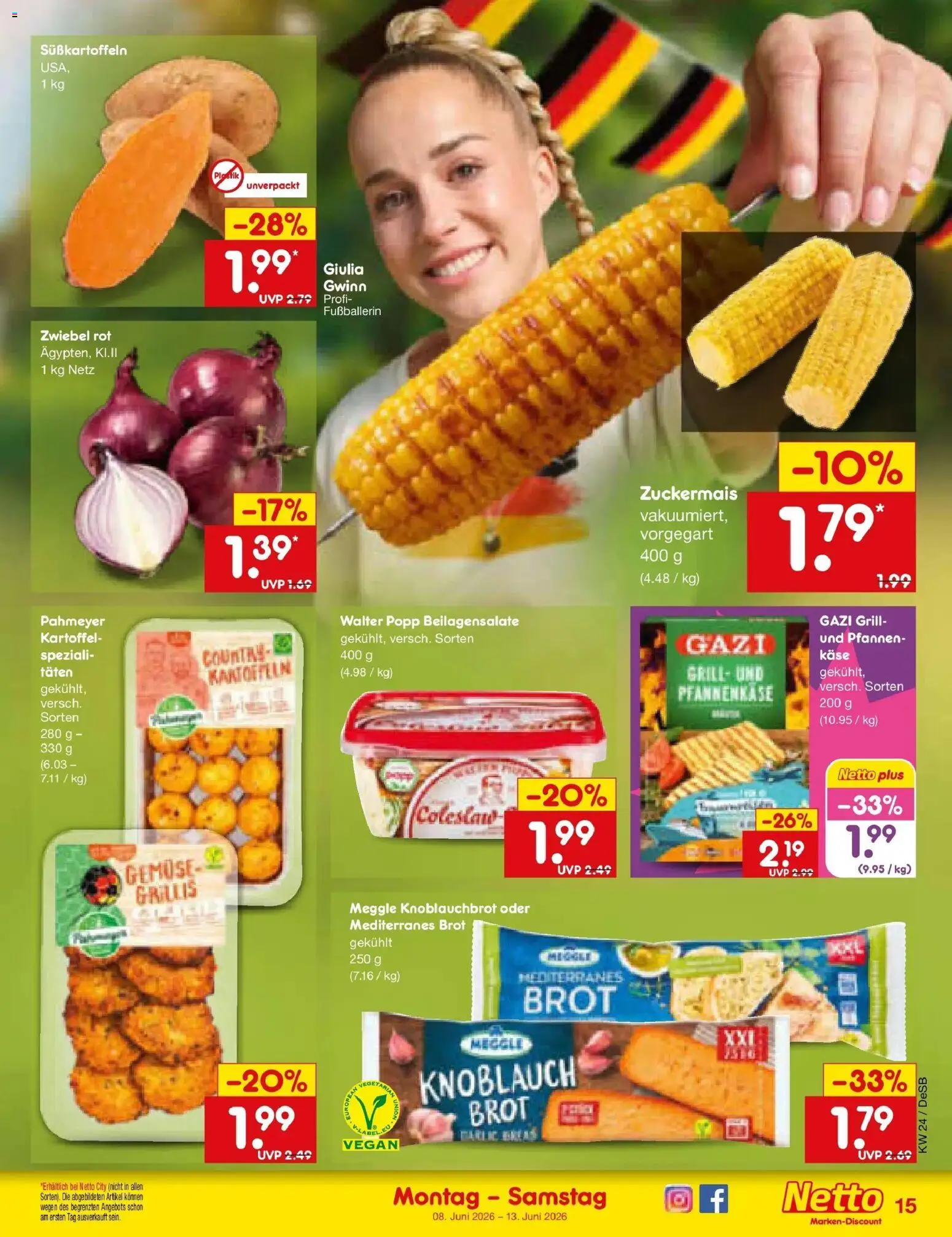 Netto Marken-Discount Prospekt Waiblingen-Bittenfeld – gültig ab 08.06.2026 | Seite: 23 | Produkte: Grill, Käse, Kartoffeln, Knoblauch