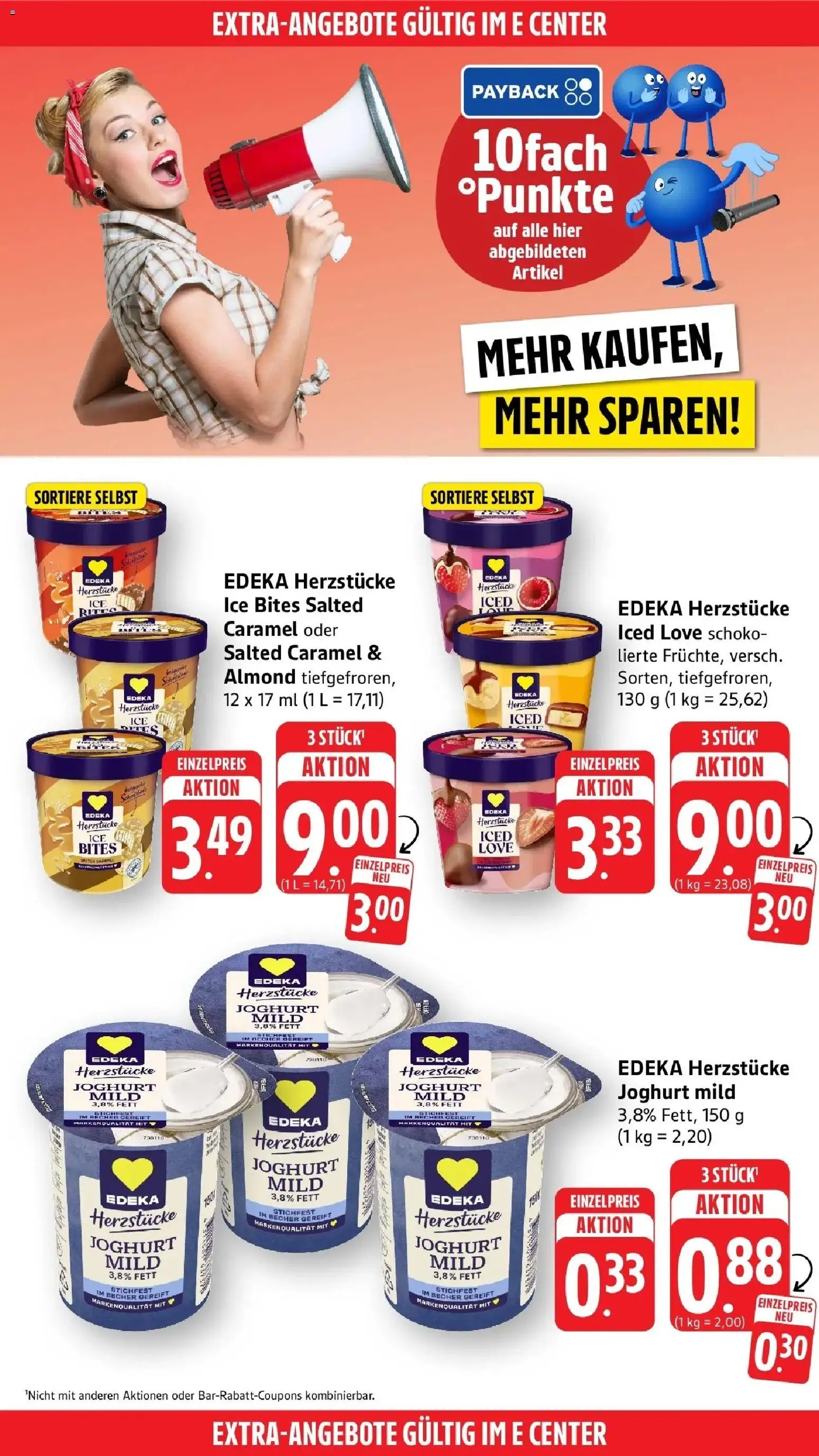 E center Prospekt Neu-Ulm (ab 24.08.2026) zum Blättern | Seite: 44 | Produkte: Joghurt