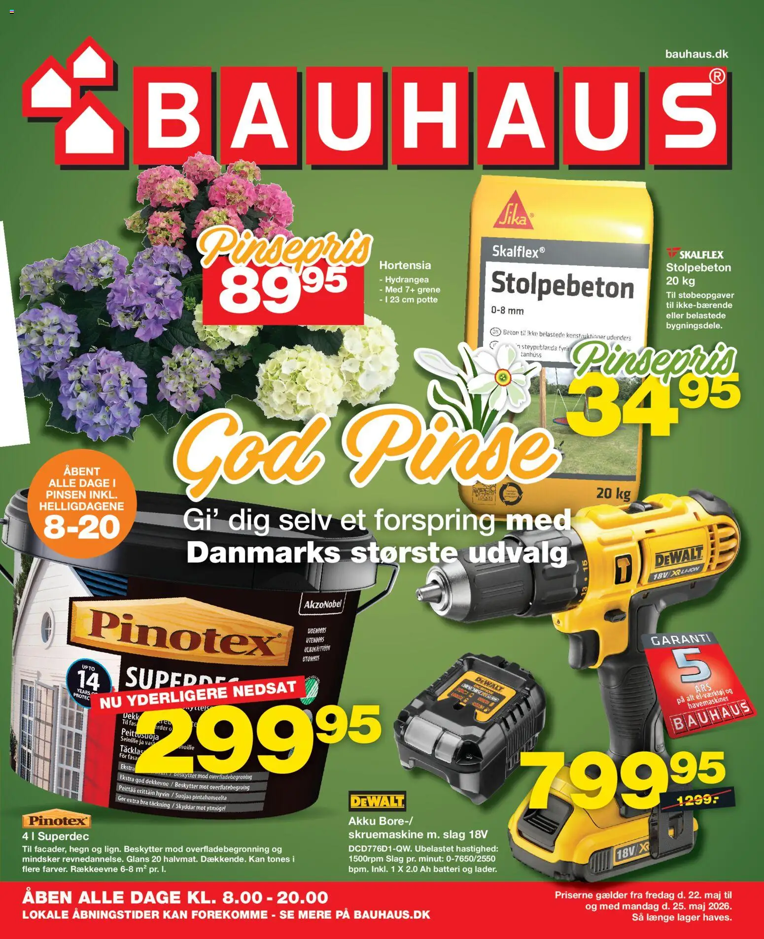 Bauhaus tilbudsavis – gyldig fra 22.05.2026 | Side: 1 | Produkter: Batteri