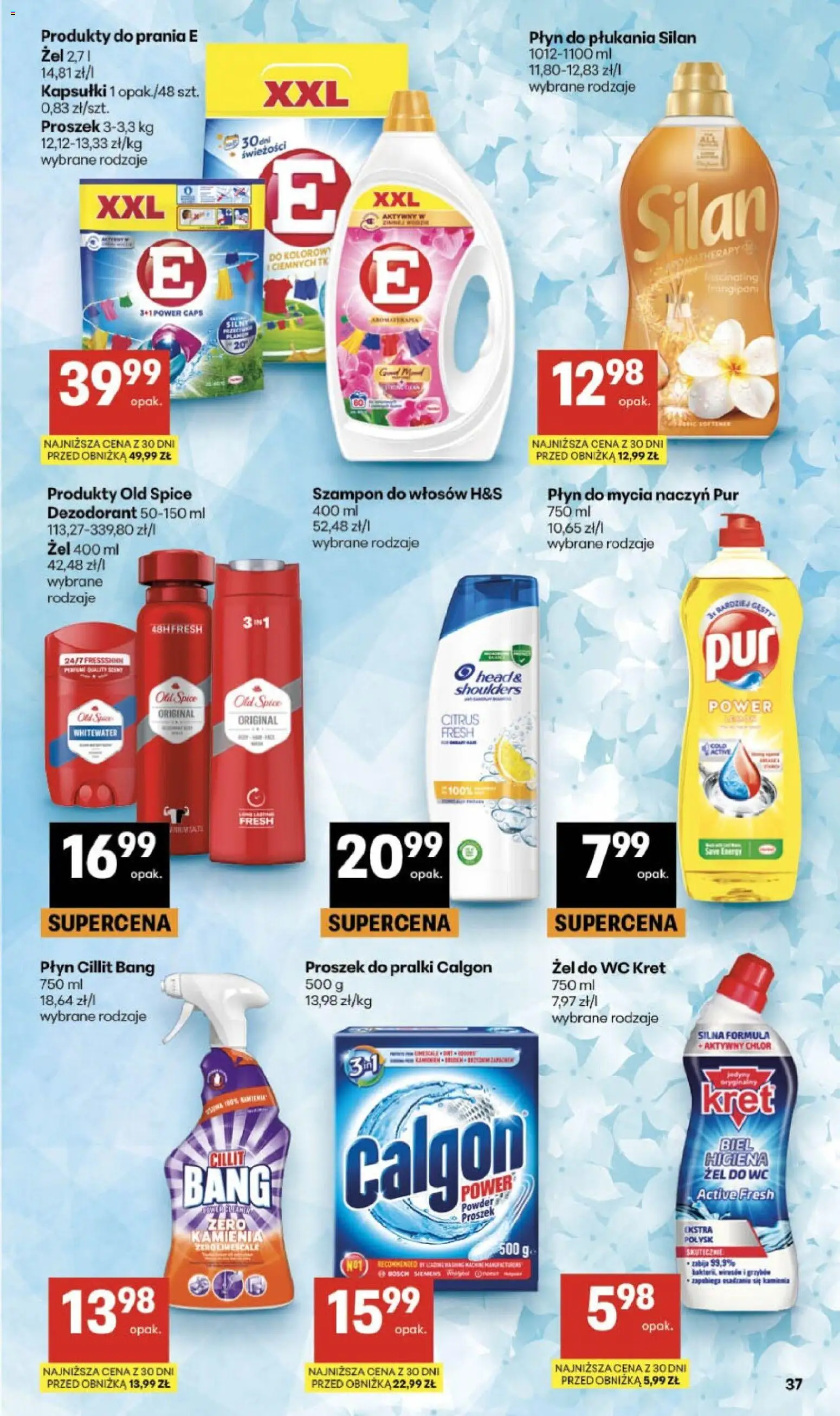 Delikatesy Centrum gazetka - Sklepy Własne od 23.07.2026 | Strona: 37 | Produkty: Calgon, Dezodorant, Old spice, Płyn do mycia naczyń