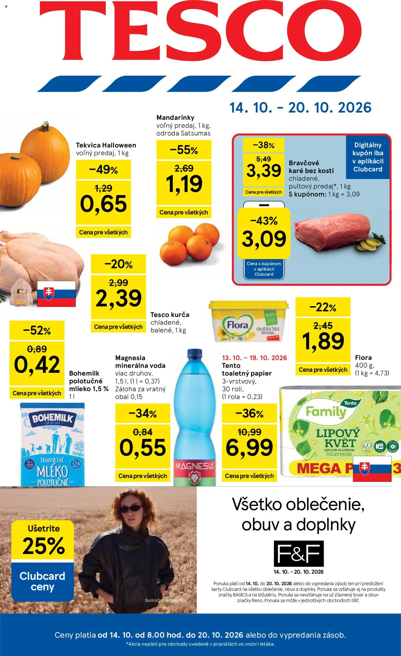 Nové Tesco akcie – leták je platný od 14.10.2026 | Strana: 1