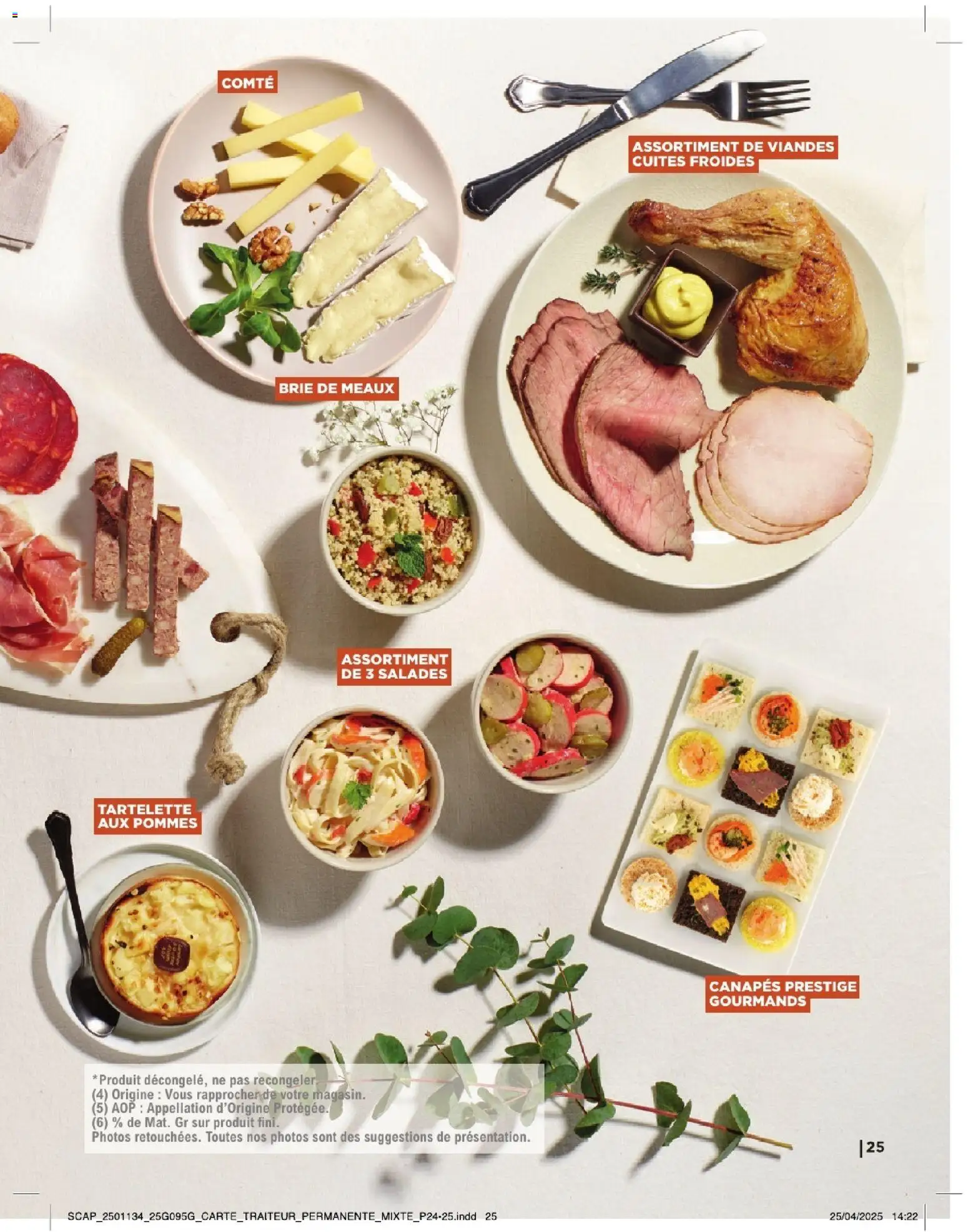 {H1} | Page: 25 | Produits: Pommes, Brie