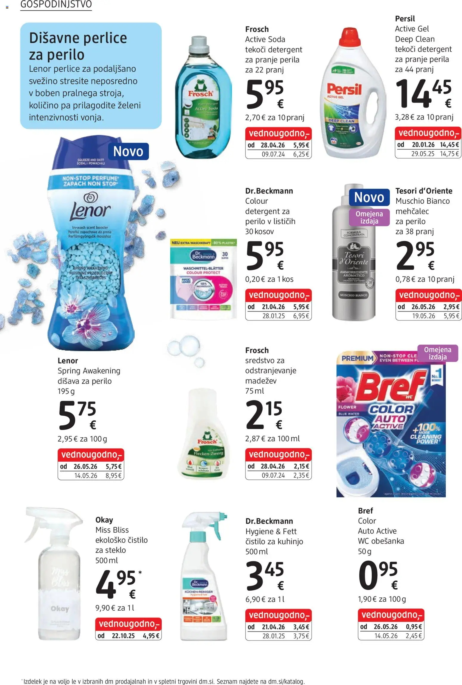 Novi DM Drogerie Markt katalog ponudbe – veljaven od 01.07.2026 | Stran: 26 | Izdelki: Mehčalec, Kos, Disava, Detergent