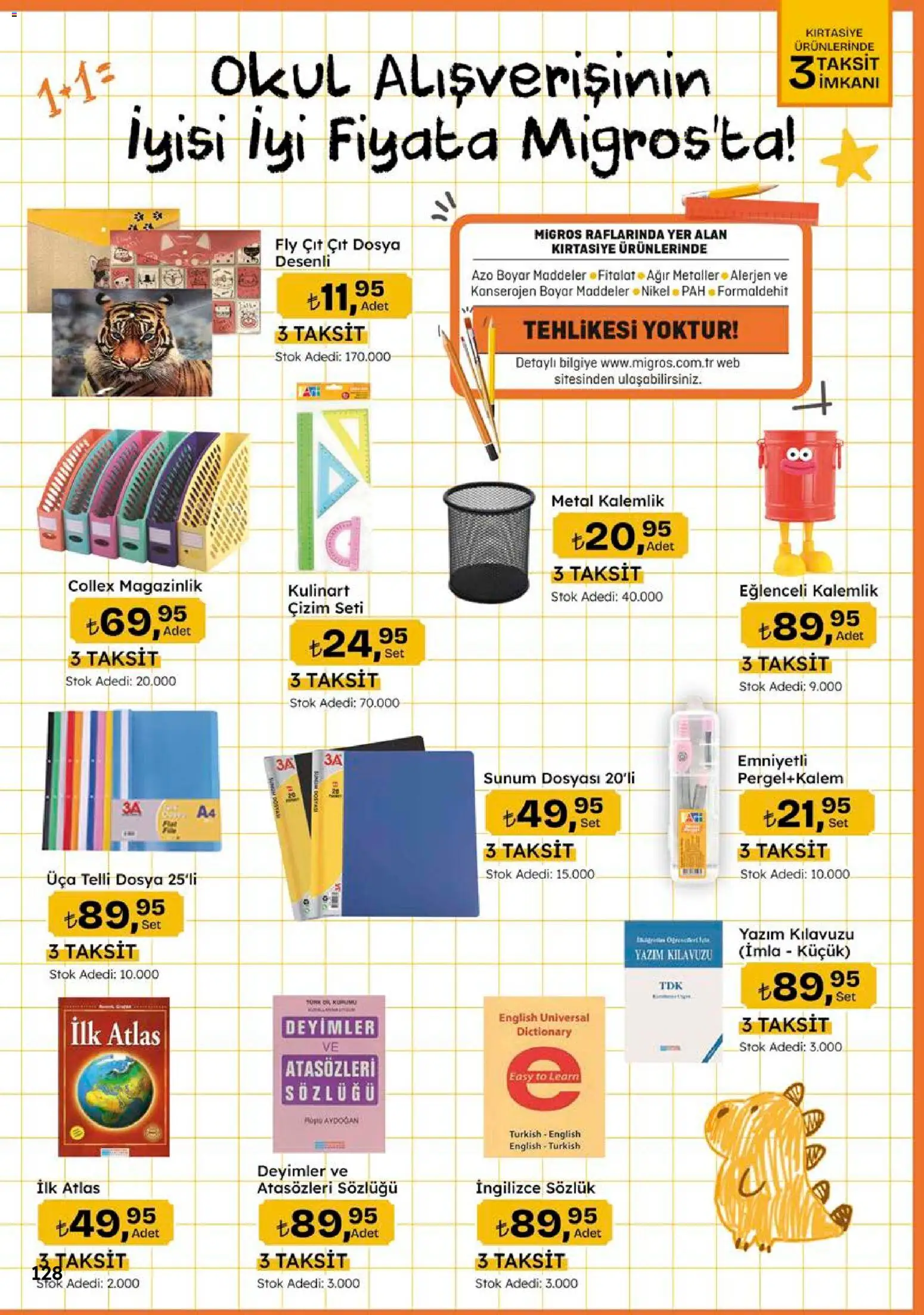 Migros Katalog - 5M Migroskop Dijital - 10 Eylül 2026 tarihinden itibaren geçerlidir | Sayfa: 128 | Ürünler: Magazinlik, Kalemlik, Sunum dosyası, Telli dosya