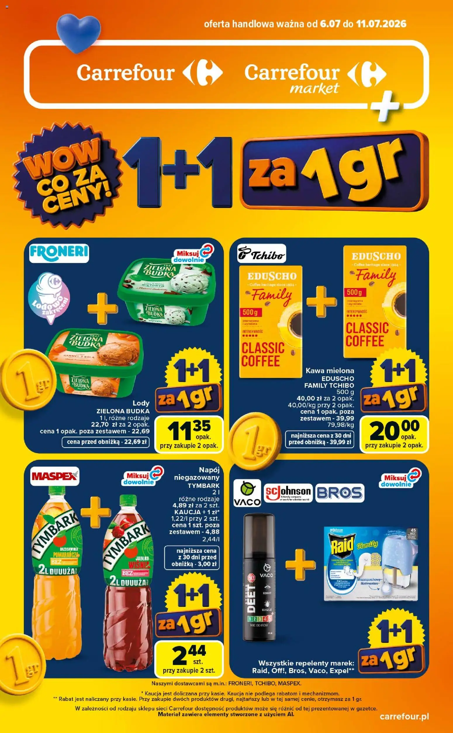 Carrefour gazetka - Wow co za ceny od 06.07.2026 | Strona: 1