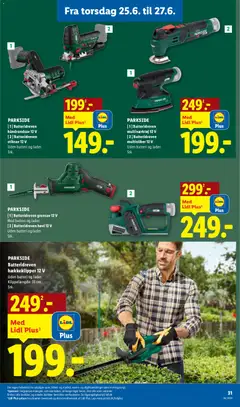 Lidl - Tilbudsavis gyldig fra 21.06.2026 | Side: 32 | Produkter: Søm, Batteri