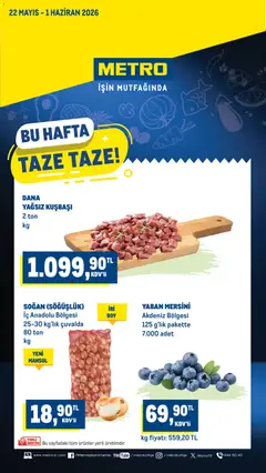 22.05.2026 tarihinden itibaren geçerli olan Metro kataloğu önizlemesi