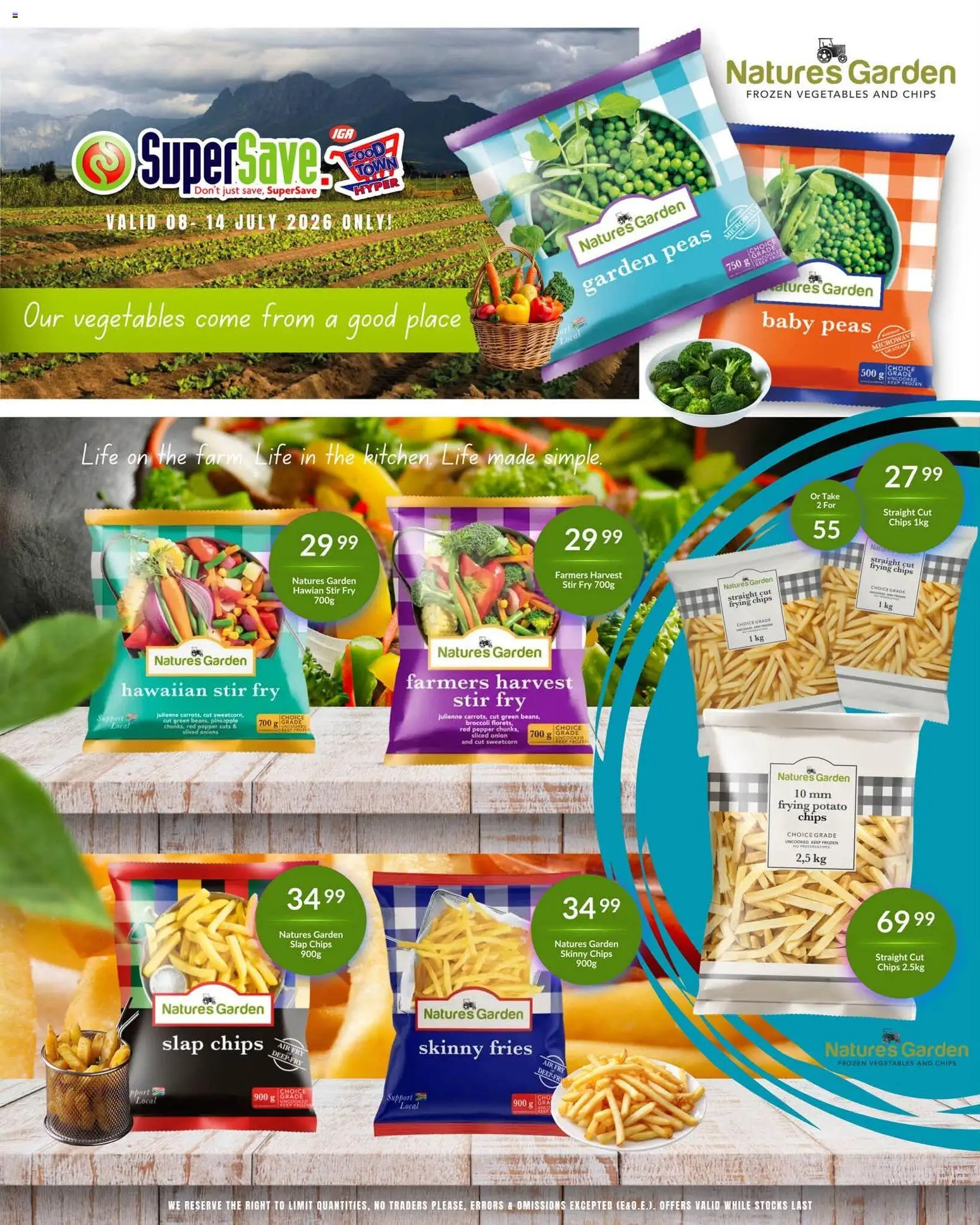 New Super Save catalogue – valid from 11/07/2026 | Page: 26 | Products: Frozen vegetables, Pineapple, Onions, Vegetables