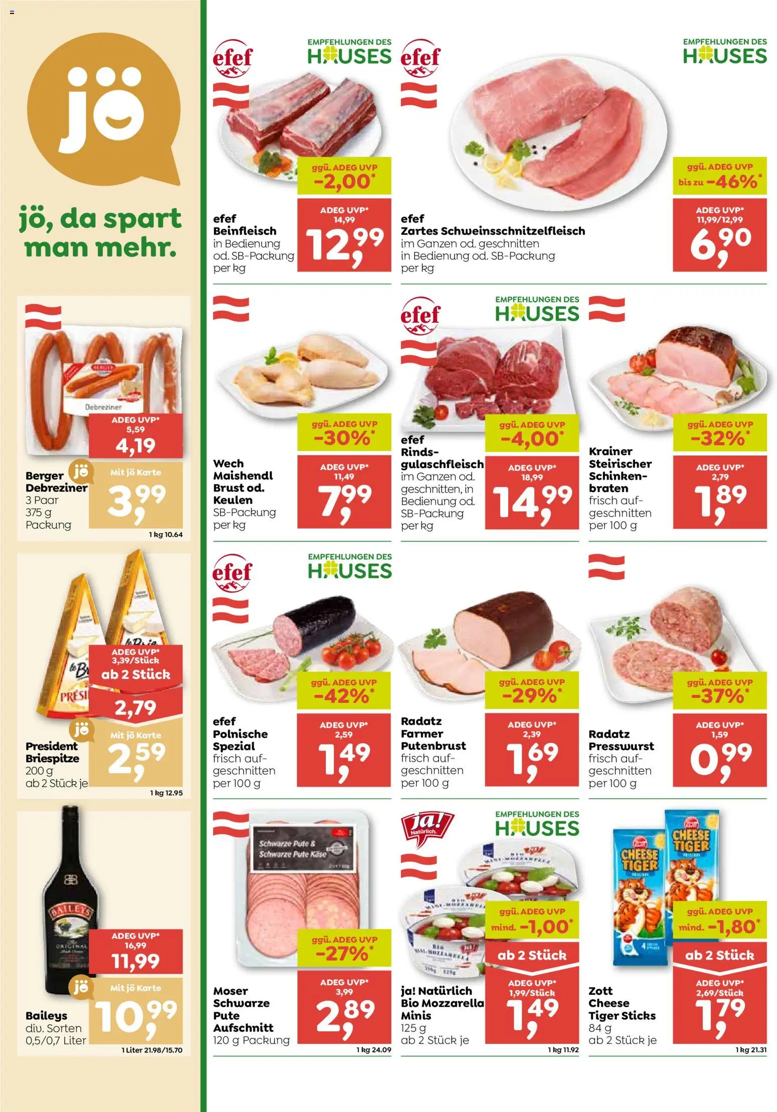 ADEG Flugblatt gültig ab 27.08.2026 | Seite: 4 | Produkte: Putenbrust, Schinken