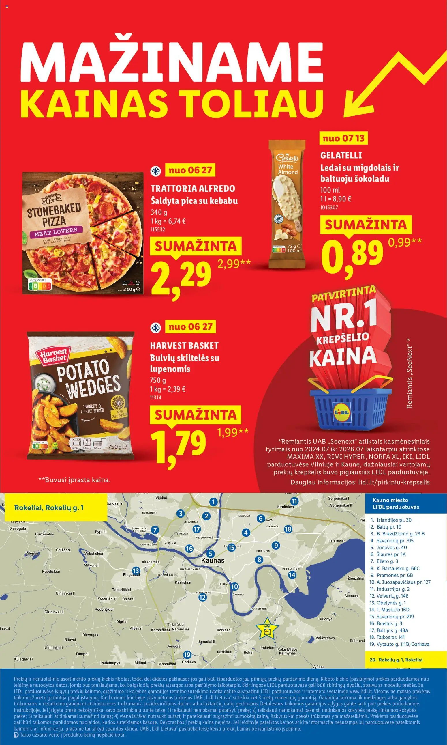 LIDL akcijos nuo 2026.08.10 | Puslapis: 4 | Prekių: Ledai, Pica, Krepšelis