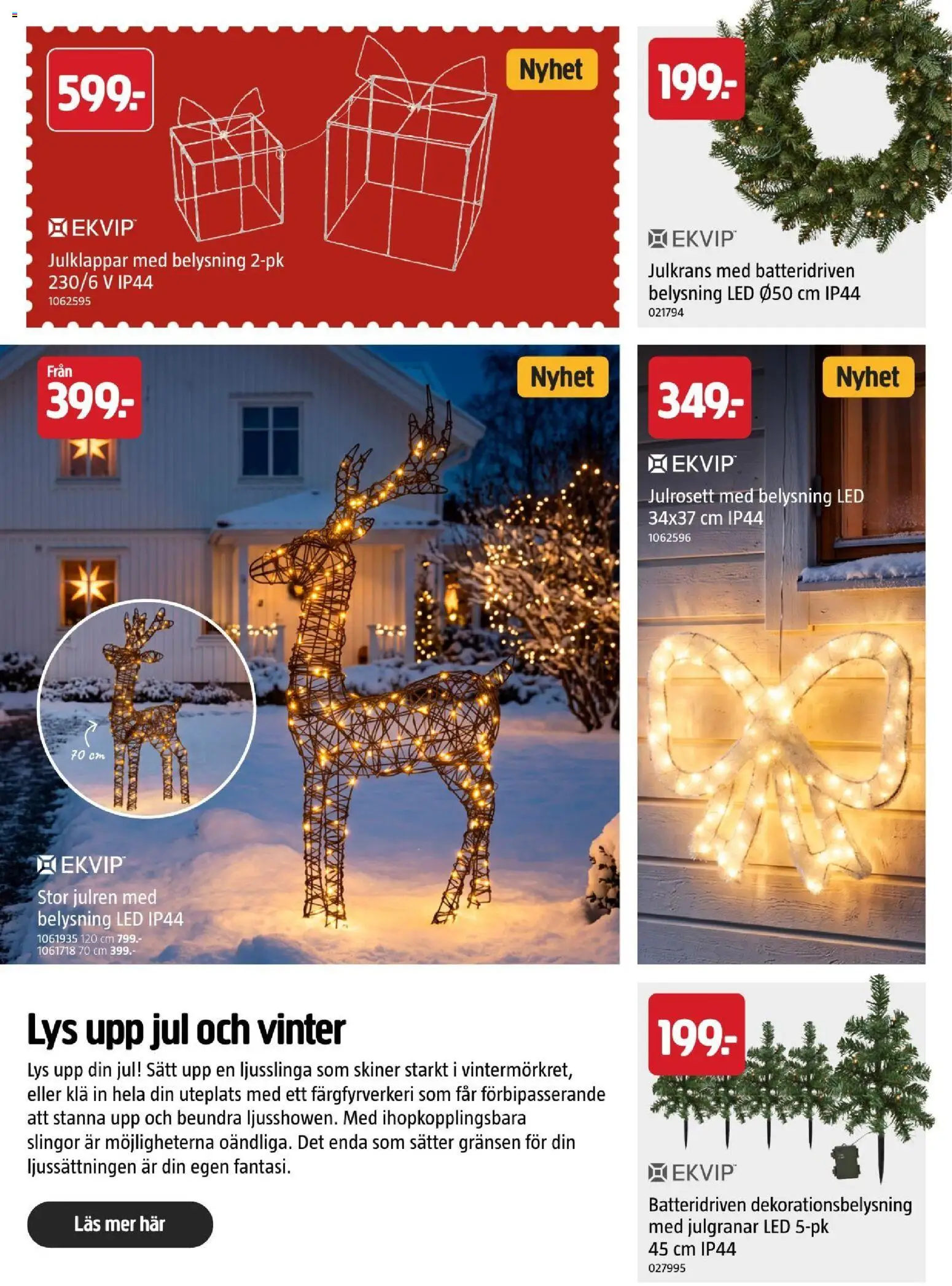 Jula reklamblad aktuell från 22/10/2026 | Sida: 17 | Produkter: Belysning, Ljusslinga