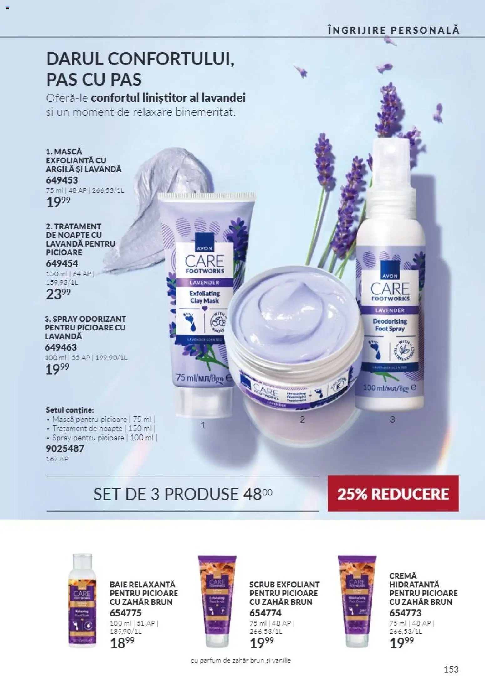 Noul catalog Avon – valabil de la 01.11.2026 | Pagină: 153 | Produse: Exfoliant, Scrub, Cremă, Zahăr