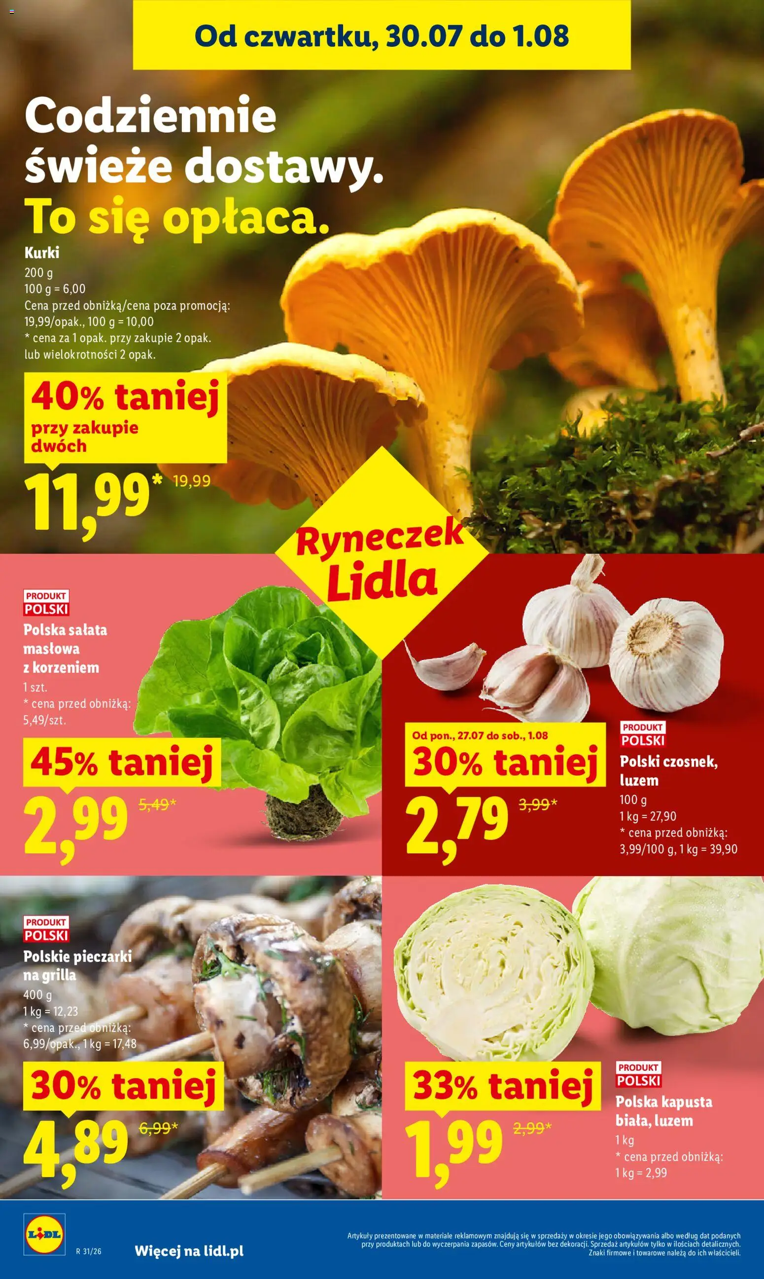 Lidl Polsko leták od 30.07.2026 | Strana: 48 | Produkty: Kapusta