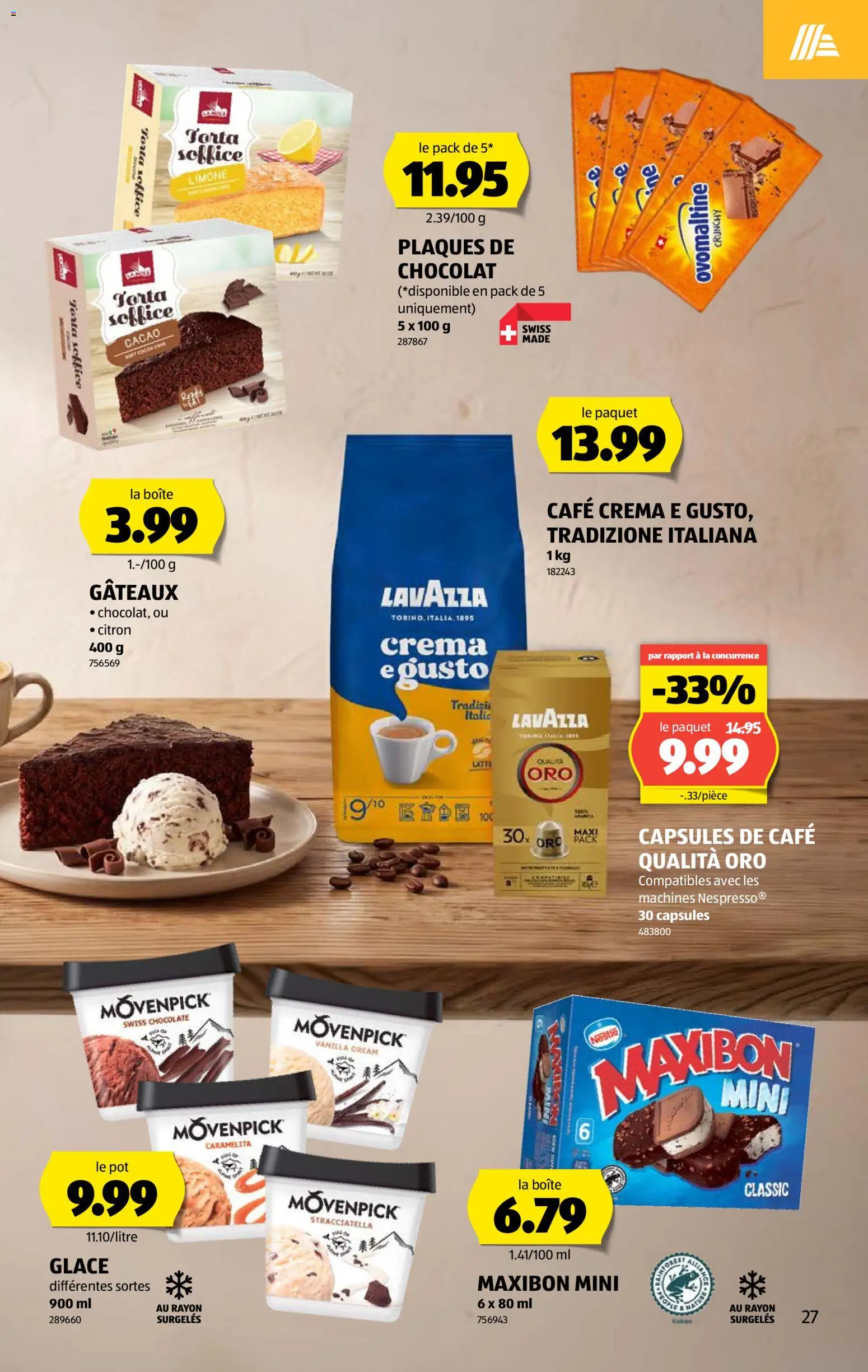 Aldi aktionen FR – gültig ab 03.09.2026 | Seite: 27 | Produkte: Glace