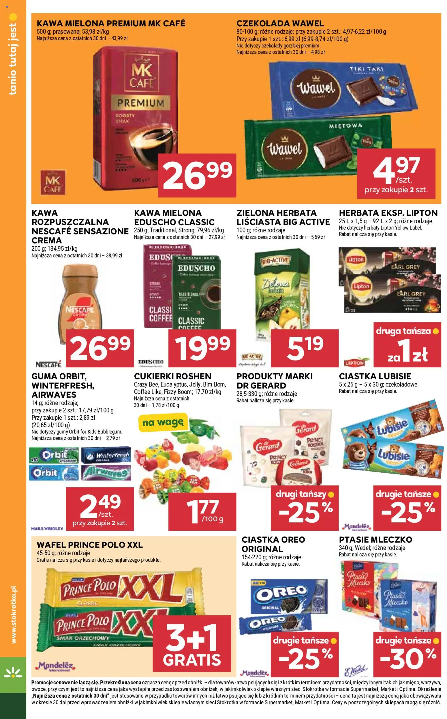 Stokrotka gazetka od 30.07.2026 | Strona: 28 | Produkty: Prince polo xxl, Earl Grey, Prince polo, Cukierki