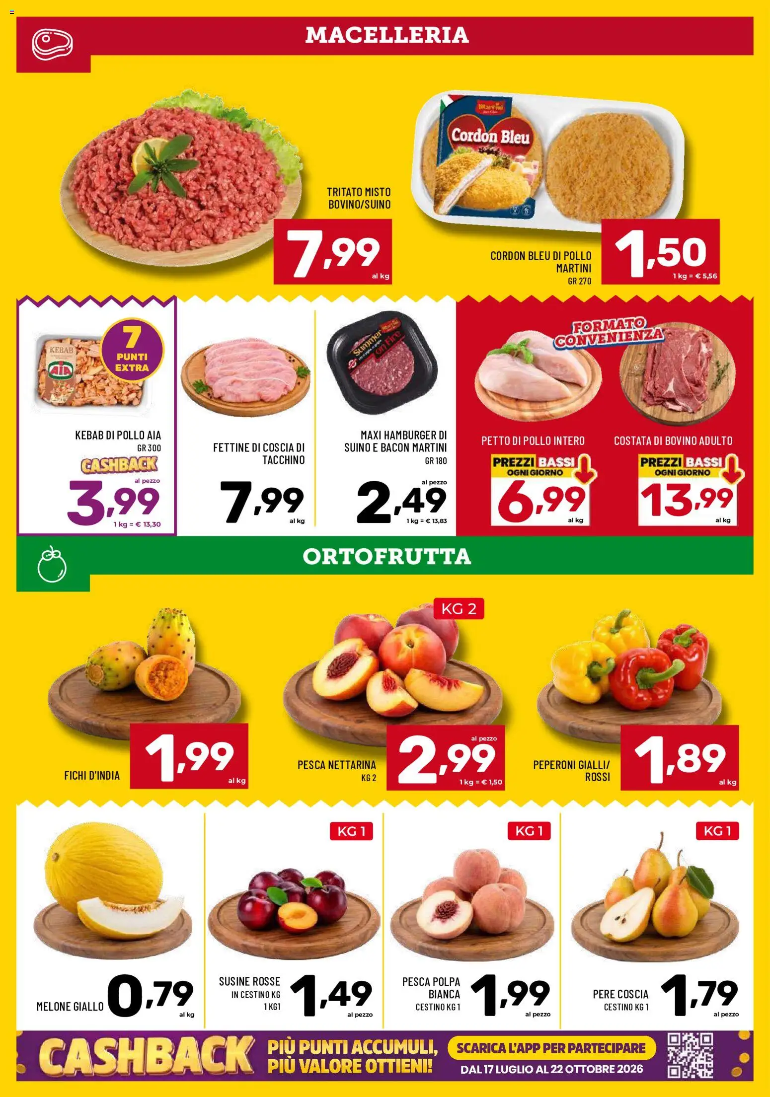 Volantino Il Centesimo del 21/08/2026 | Pagina: 4 | Prodotti: Bovino, Pollo, Suino, Cestino