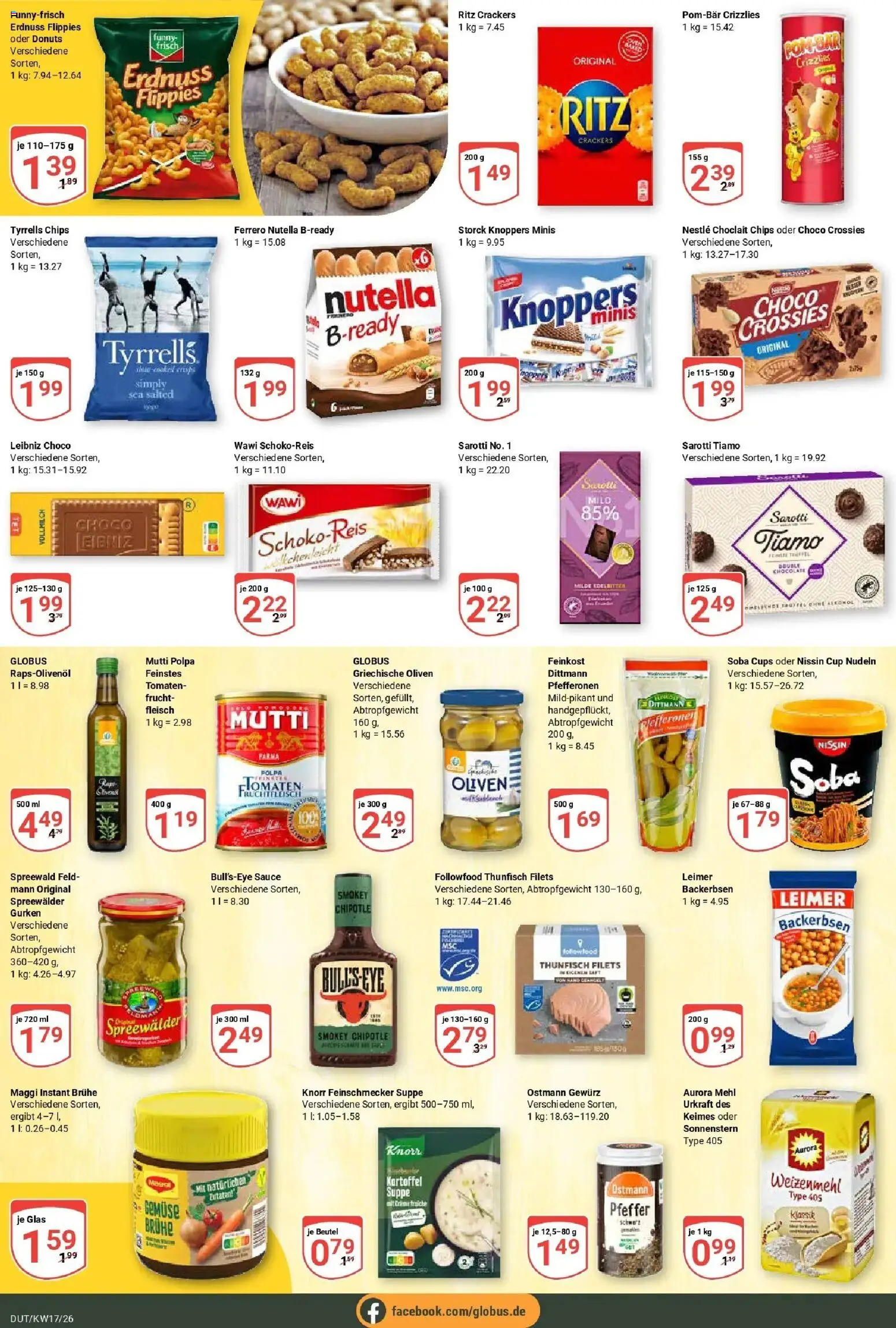 Globus Prospekt Wetzlar-Dutenhofen	 – gültig ab 20.04.2026 | Seite: 15 | Produkte: Maggi, Nutella, Donuts, Fleisch