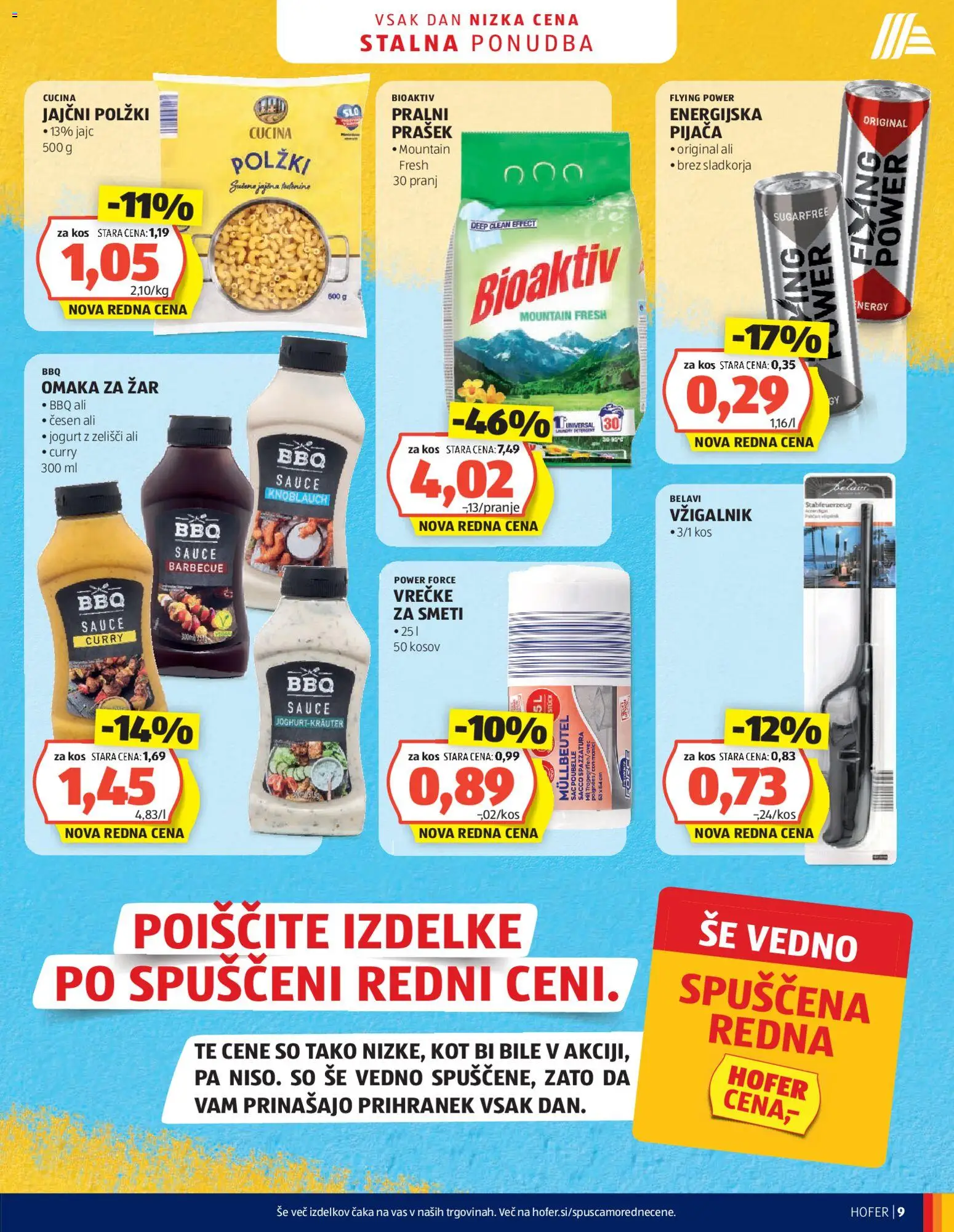 Novi Hofer katalog ponudbe – veljaven od 01.07.2026 | Stran: 9 | Izdelki: Prašek, Zar, Kos, Omaka