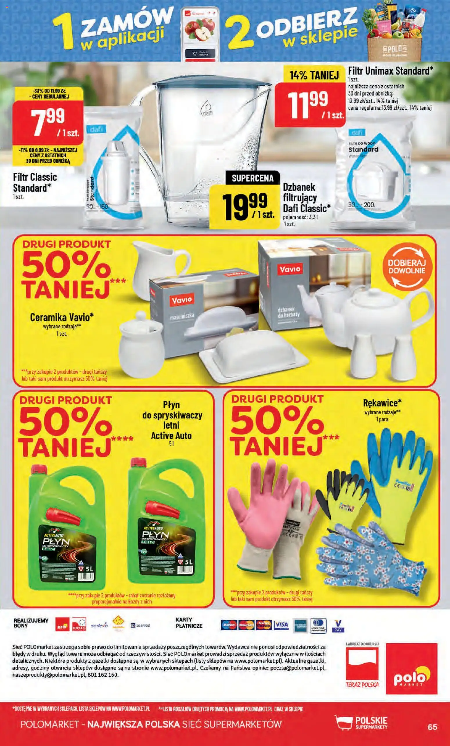 POLOmarket gazetka od 02.09.2026 | Strona: 65 | Produkty: Dzbanek, Filtr do wody