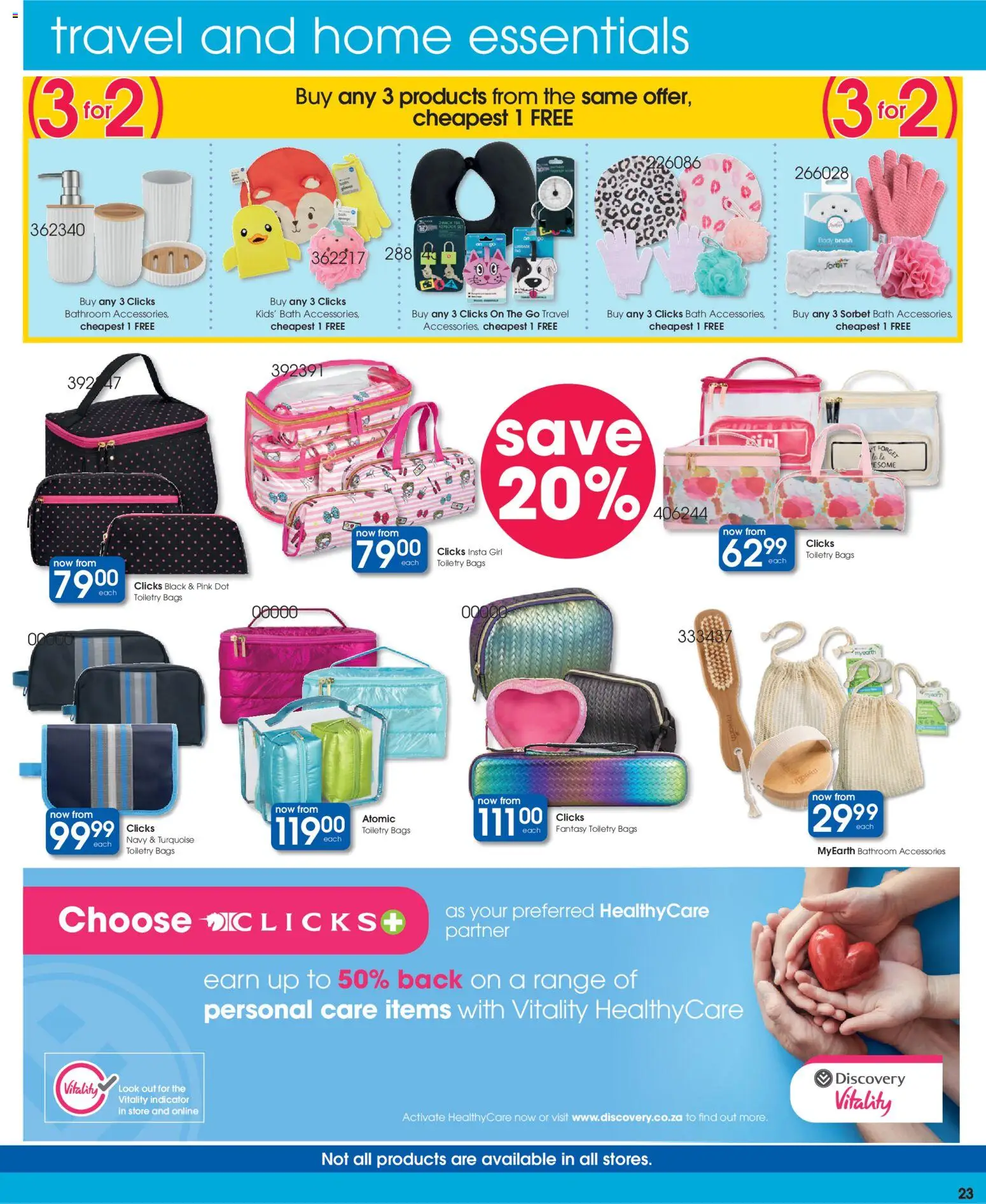 New Clicks catalogue – valid from 23/06/2026 | Page: 21 | Products: Bath, Brush