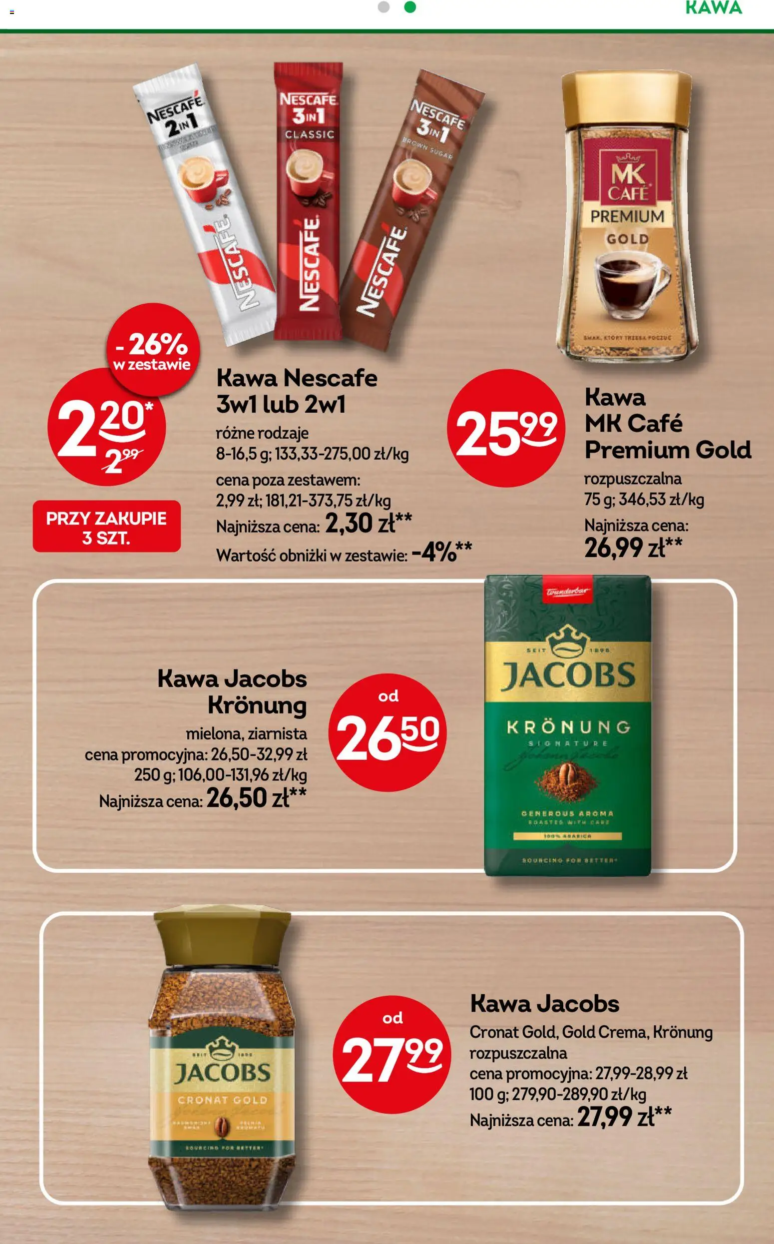 Żabka gazetka - Codzienne produkty od 17.06.2026 | Strona: 17 | Produkty: Kawa jacobs, Nescafe, Kawa Nescafe 3w1, Kawa
