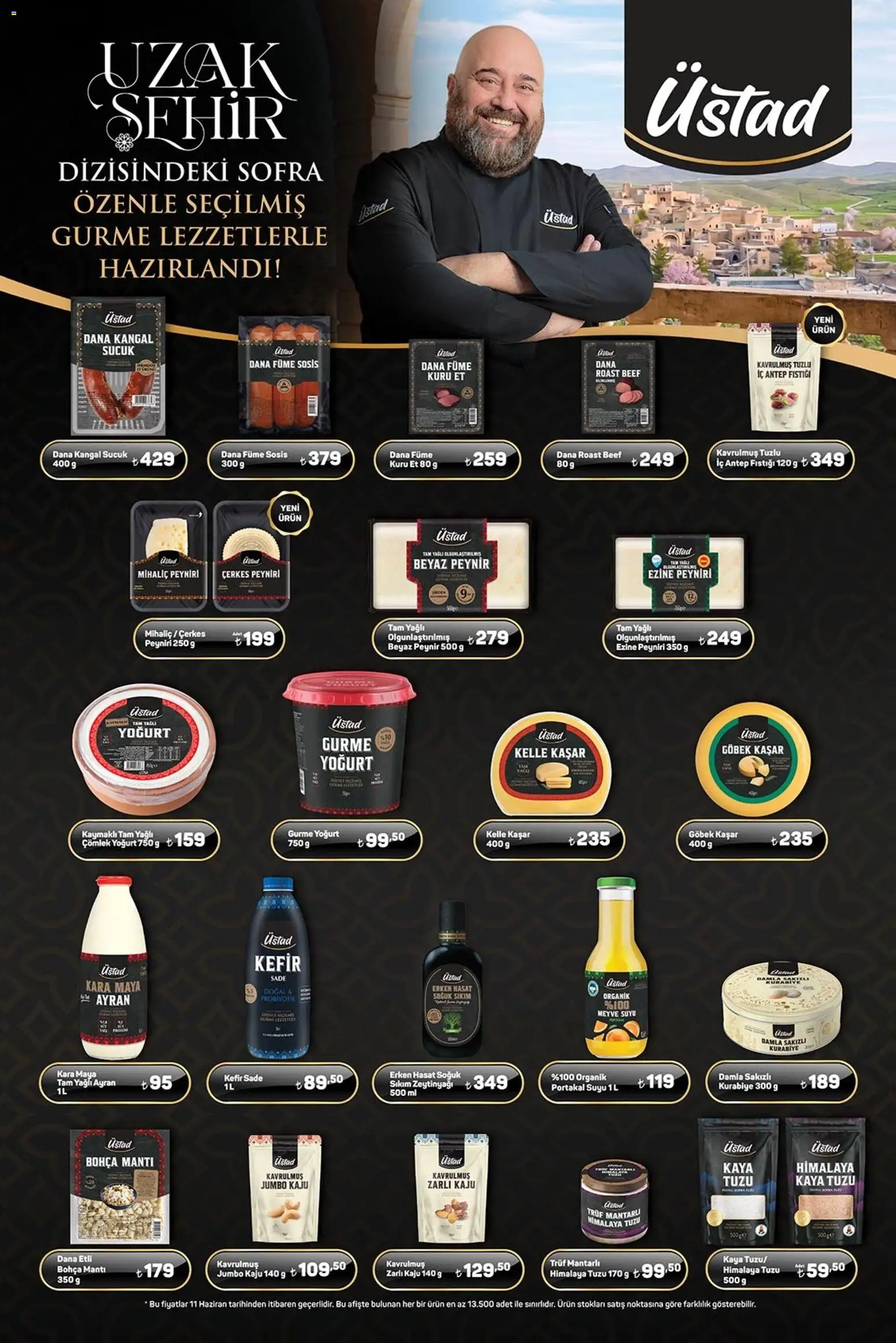 A101 - Katalog Aldın Aldın - 11.06.2026 tarihinden itibaren geçerlidir | Sayfa: 16 | Ürünler: Kefir, Peynir, Sosis, Sucuk