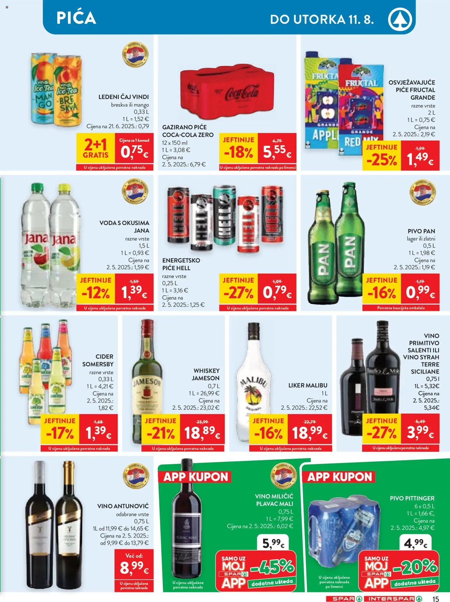 Spar katalog | vrijedi od 04.08.2026 | Stranica: 20 | Proizvodi: Vino, Ledeni čaj, Lager, Somersby