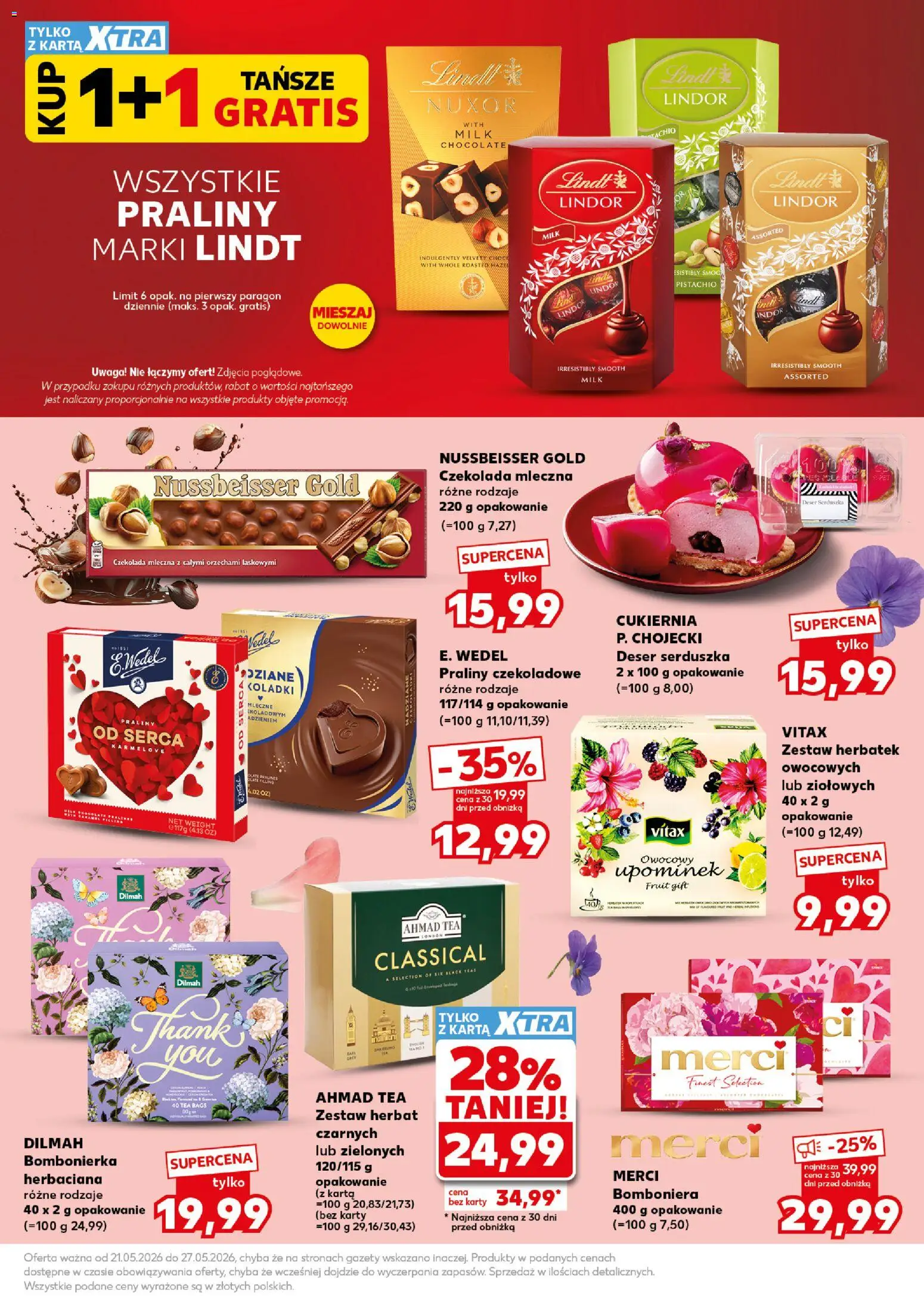 Kaufland Polsko leták - Mocny start od 25.05.2026 | Strana: 9 | Produkty: Lindor, Lindt, Finest, Merci