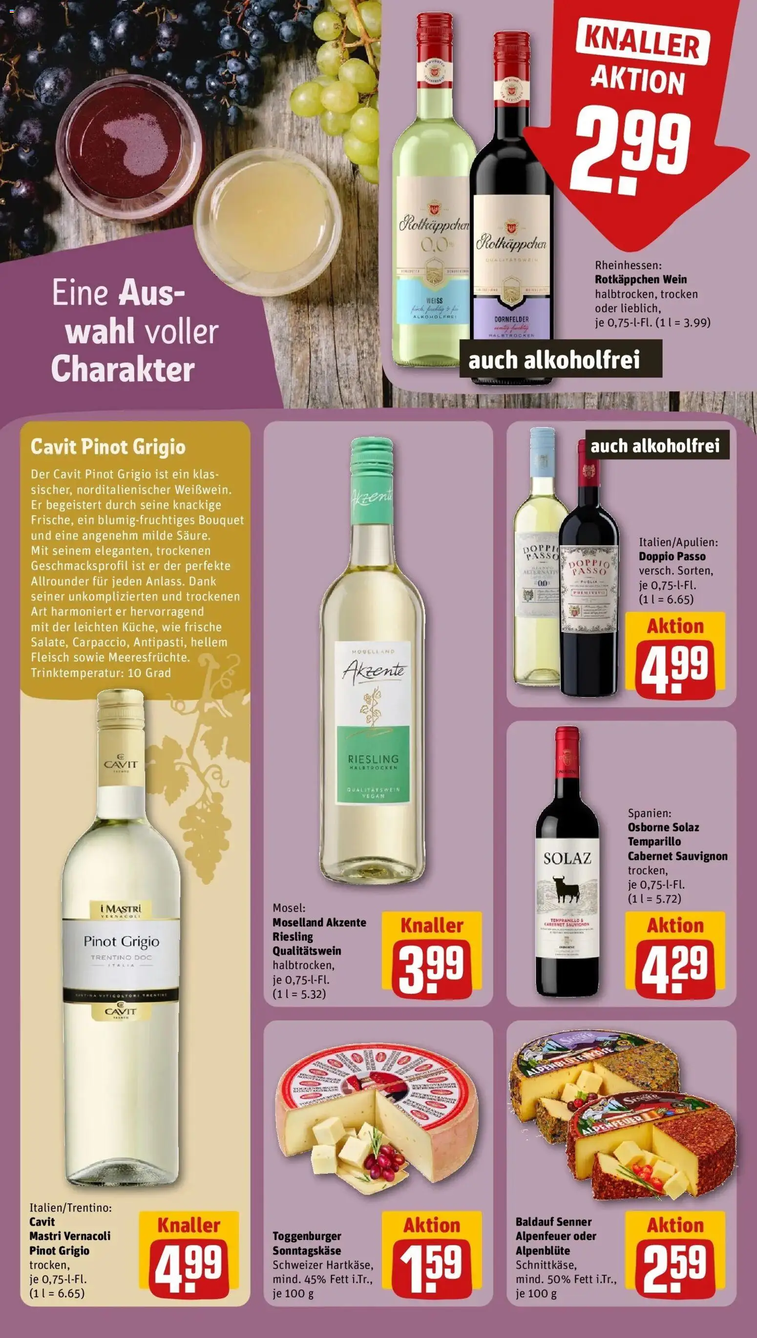 REWE Prospekt ab 31.08.2026 zum Blättern » Angebote | Seite: 18 | Produkte: Osborne, Doppio Passo, Wein, Fleisch