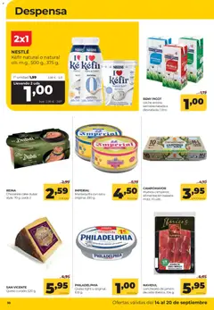 Vista previa Alimerka folleto válido desde el 14/09/2026 | Página: 10 | Productos: Maíz, Leche, Jamón, Loncheado