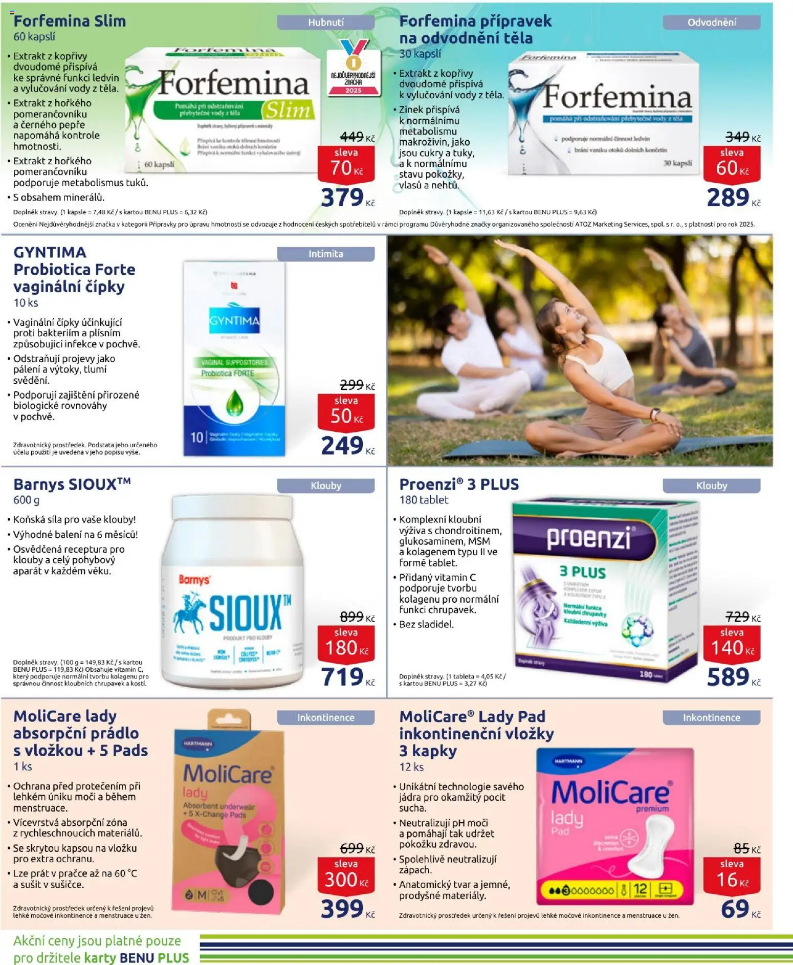 Benu leták od 01.06.2026 | Strana: 14 | Produkty: Vitamin c, Tablet, Inkontinenční vložky, Karty