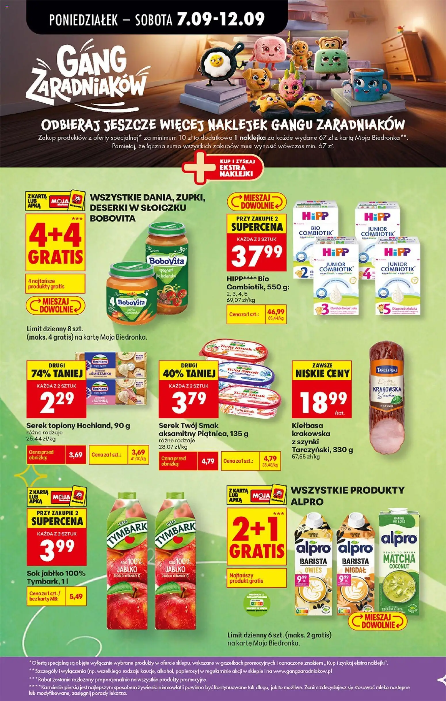 Biedronka Polsko leták od 07.09.2026 | Strana: 72 | Produkty: Mléko, Matcha, Hipp, Alpro