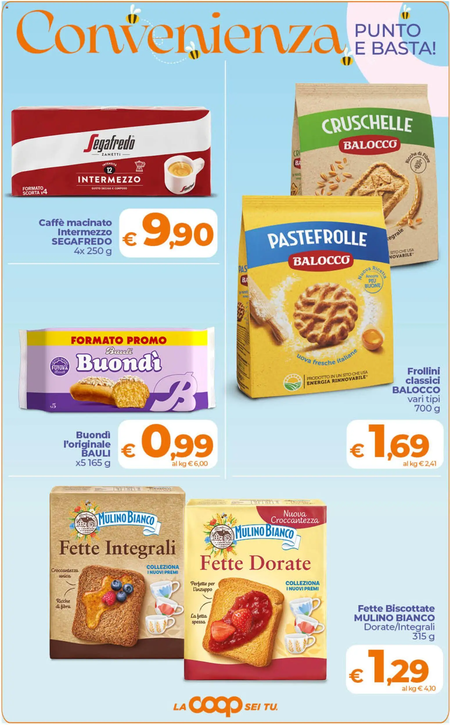 Volantino Ipercoop del 29.05.2026 | Pagina: 4 | Prodotti: Uova, Fette biscottate, Frollini, Macinato