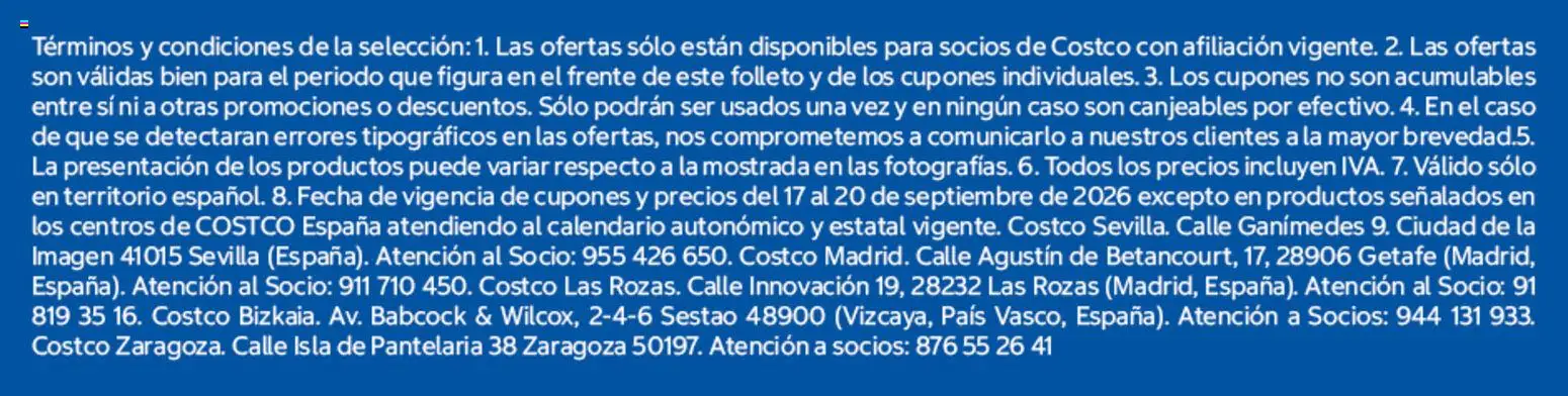 Costco catálogo Disfrute de estos descuentos │ válido desde el 17/09/2026 | Página: 6