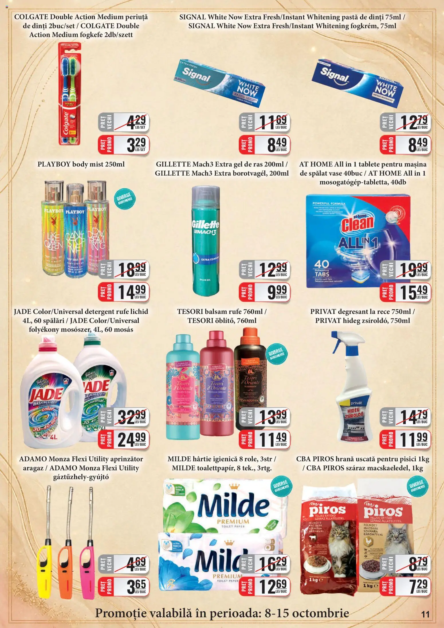 Noul catalog CBA – valabil de la 01.10.2026 | Pagină: 11 | Produse: Premium, Gel de ras, Body, Detergent