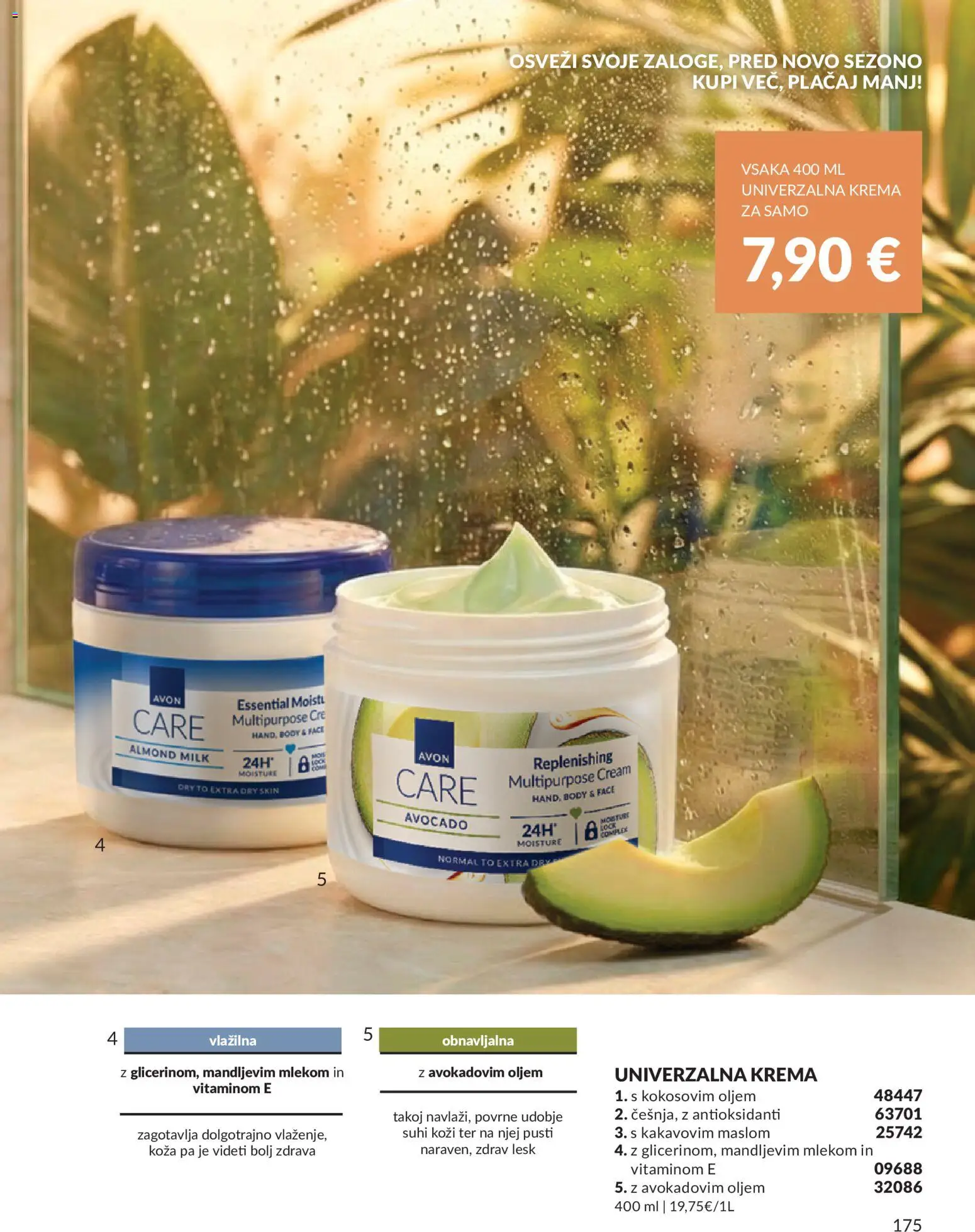 Novi Avon katalog ponudbe – veljaven od 01.08.2026 | Stran: 175 | Izdelki: Univerzalna krema, Krema