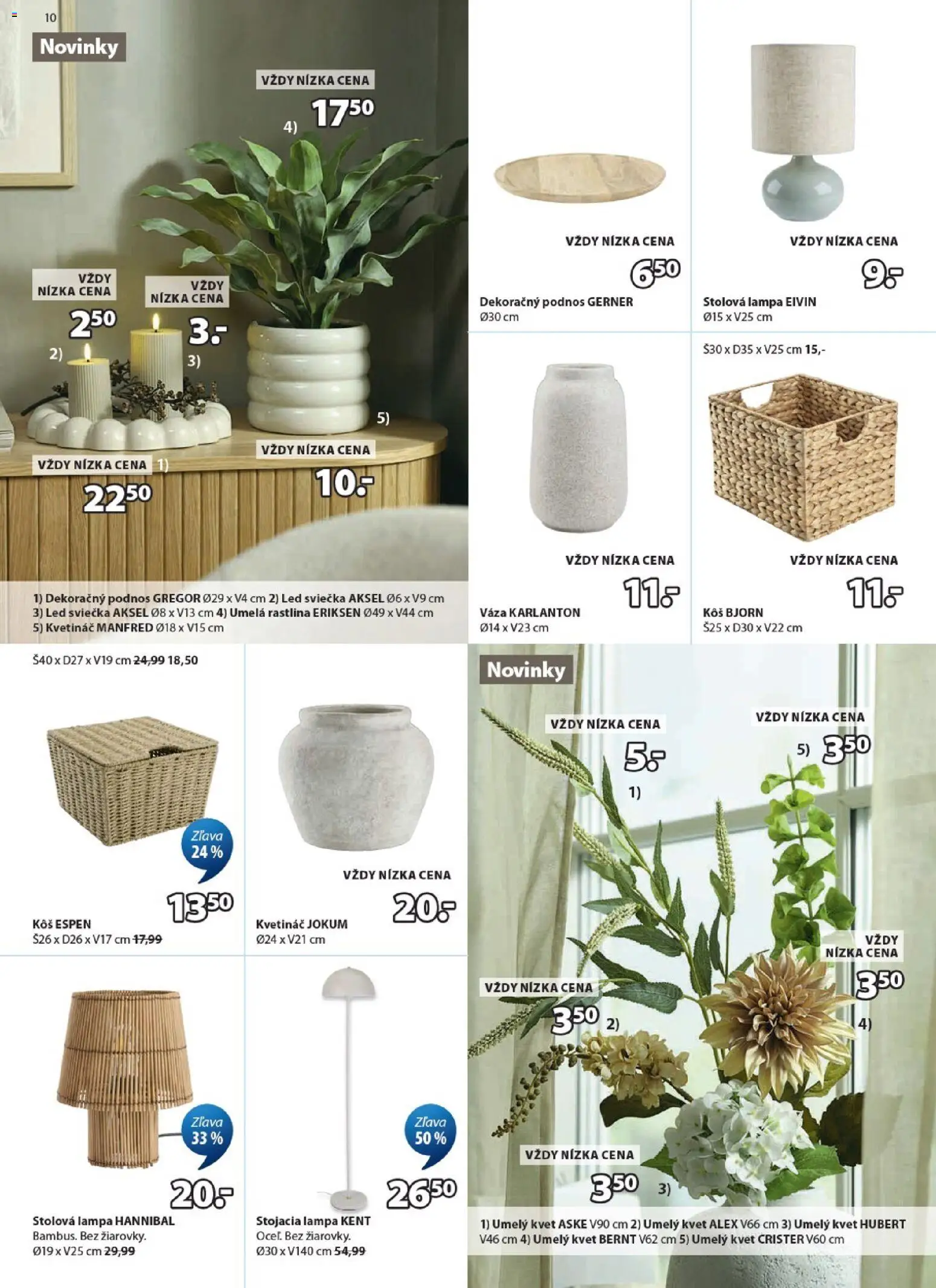 Nové JYSK akcie – leták je platný od 02.09.2026 | Strana: 10 | Produkty: Lampa, Stolová lampa, Led