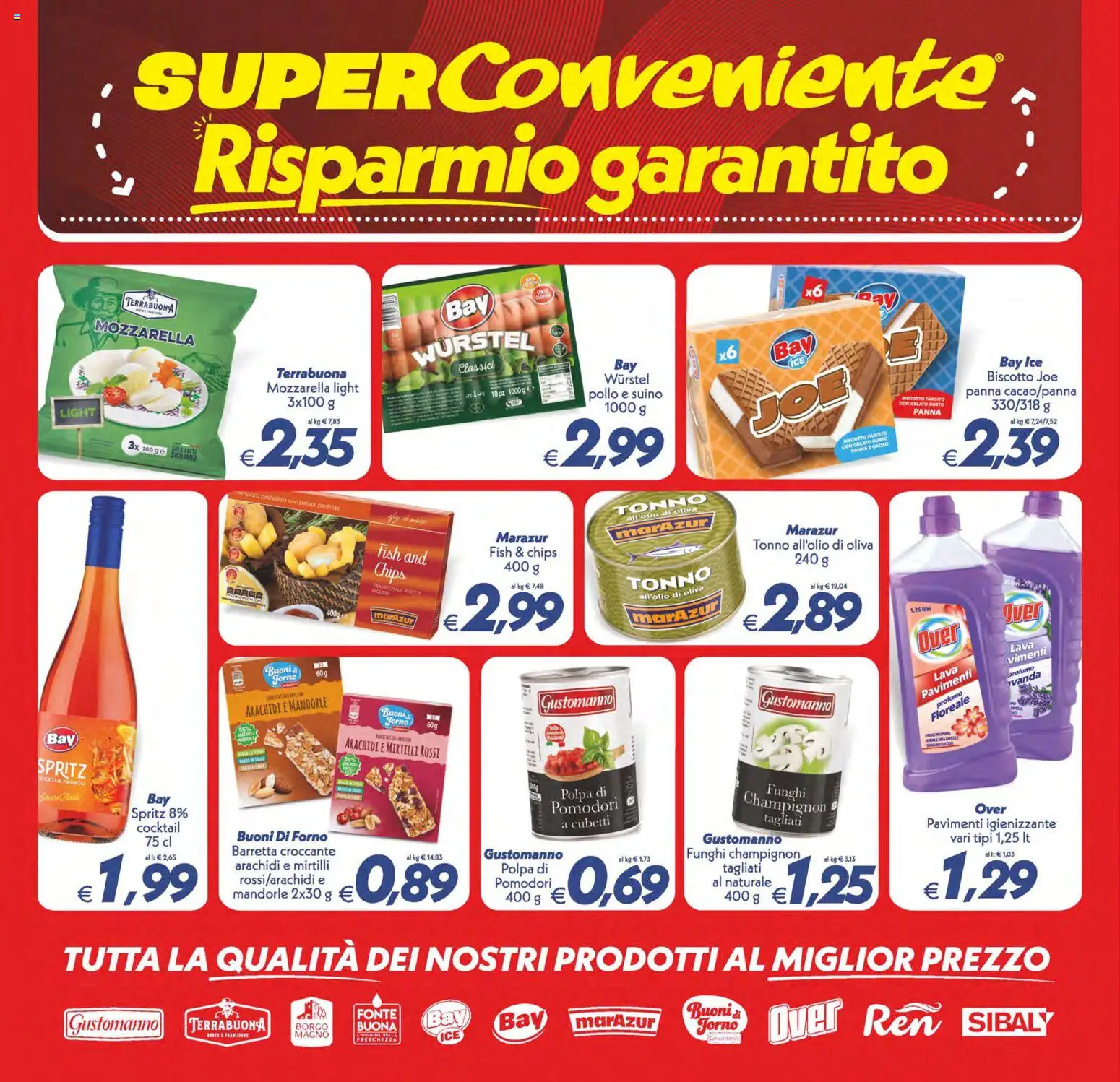 Volantino SuperConveniente del 02/10/2026 | Pagina: 12 | Prodotti: Panna, Patate, Wurstel, Mirtilli