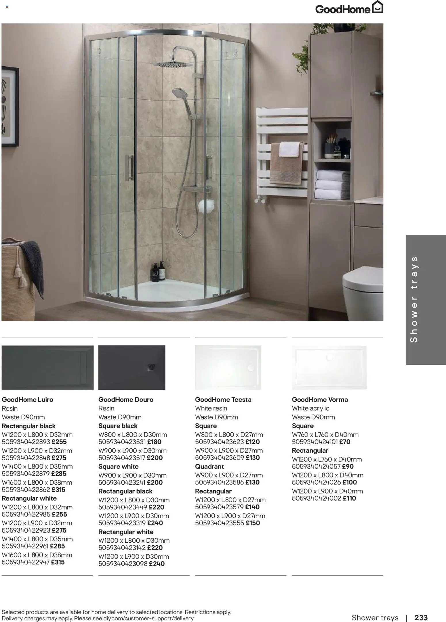 {H1} | Page: 234 | Products: Shower