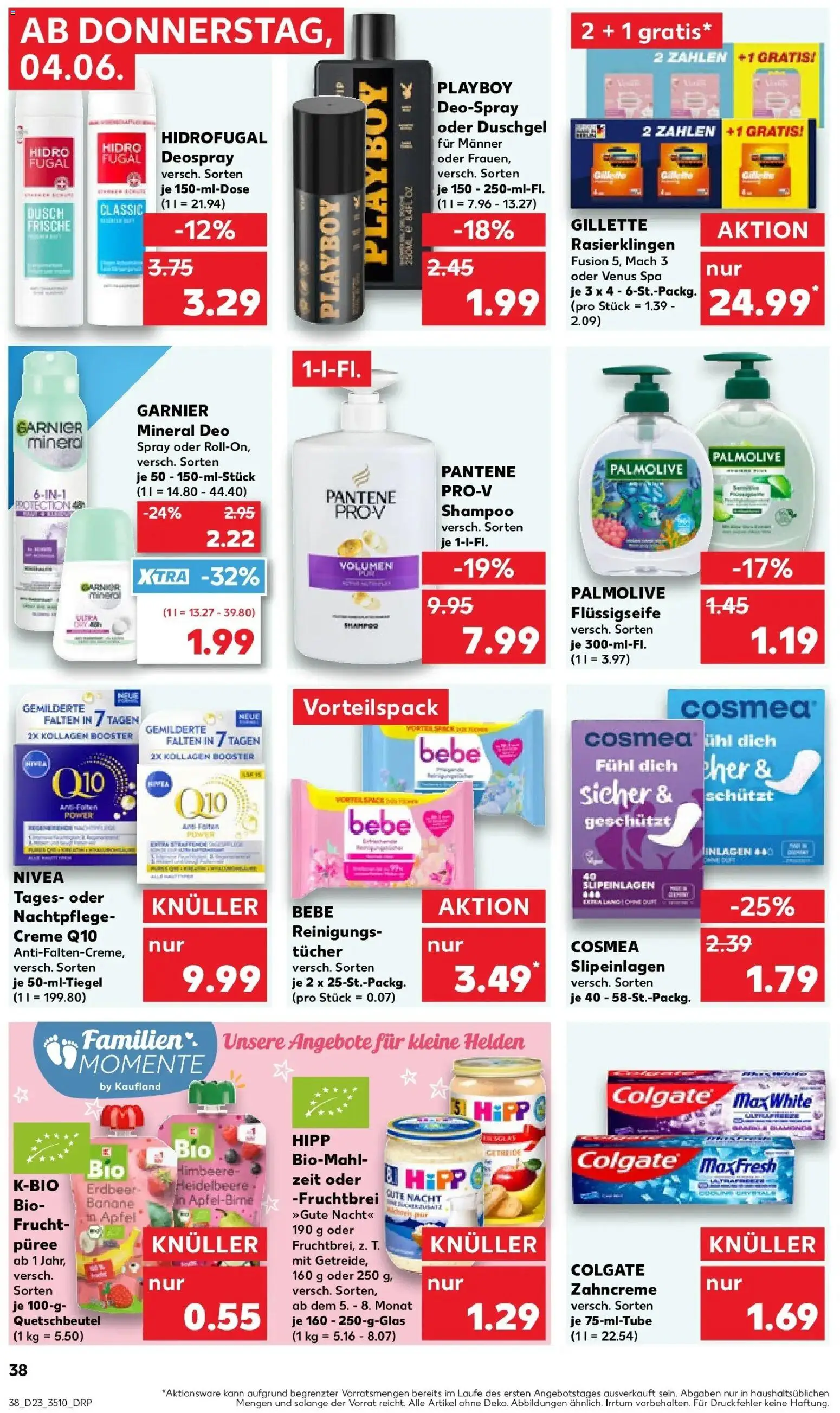 Kaufland Prospekt Meiningen – gültig ab 04.06.2026 | Seite: 38 | Produkte: Creme, Deodorant, Shower Gel, Himbeere