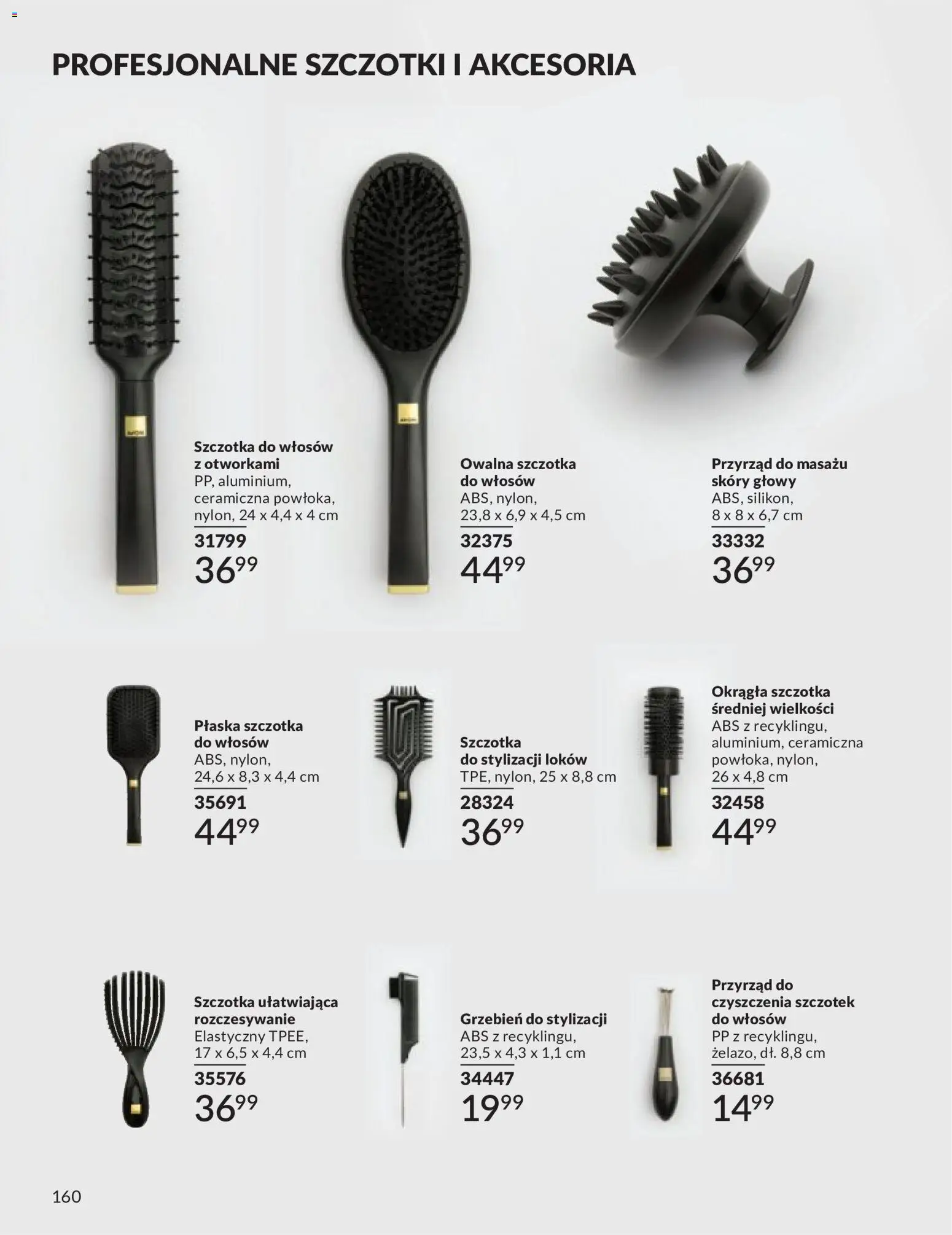 Avon Katalog 9 2026 od 01.09.2026 | Strona: 160 | Produkty: Szczotka do włosów, Szczotka, Grzebień