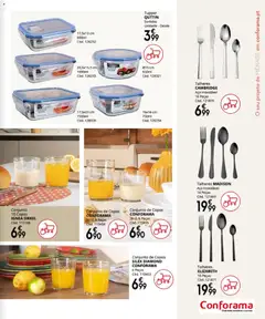 Pré-visualização Conforama folheto válido de 16.04.2026 | Página: 123 | Produtos: Copos, Talheres