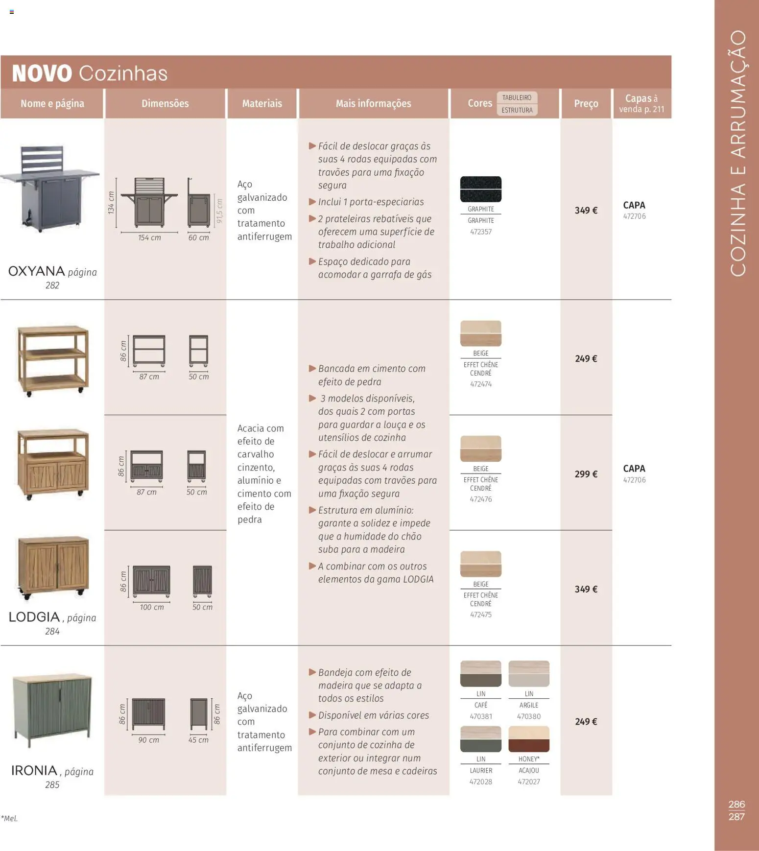 Hôma - Catálogo Hespéride │ válido de 11.05.2026 | Página: 287 | Produtos: Poltronas, Mesa